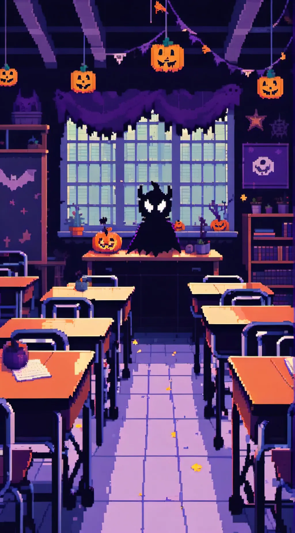 ai character: UA Halloween  background