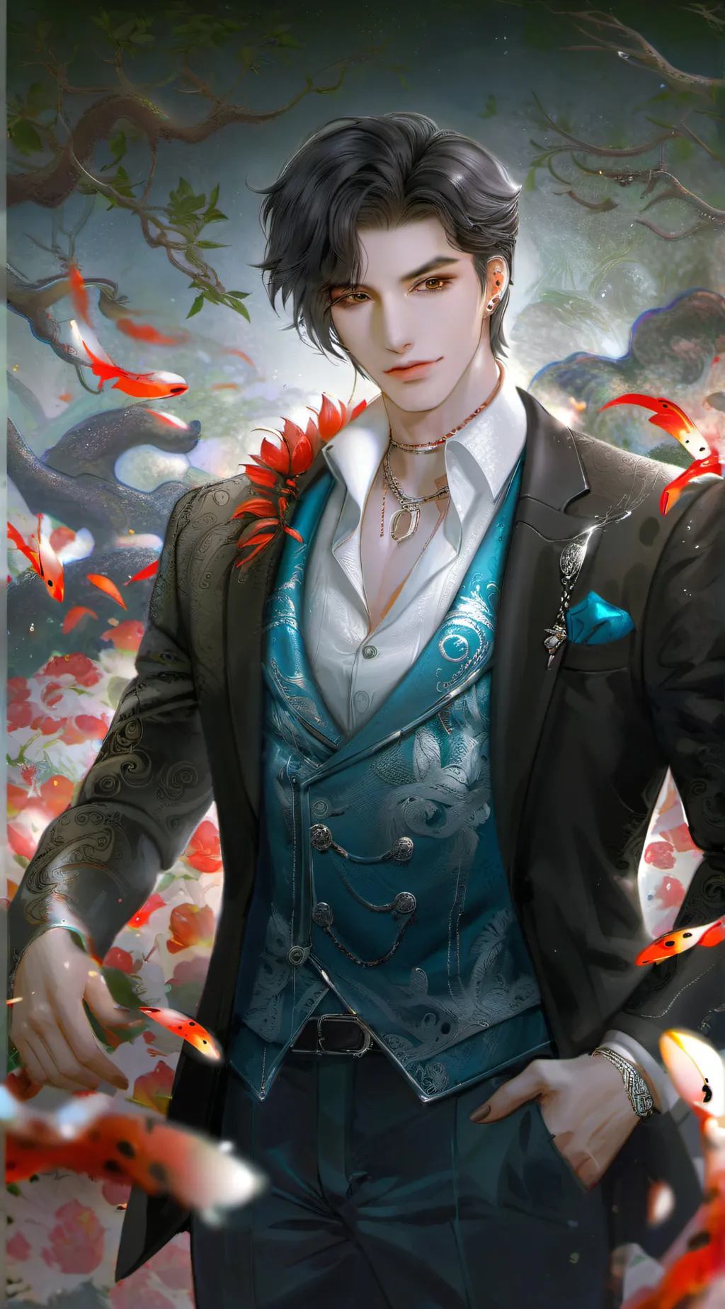 ai character: junkook  background