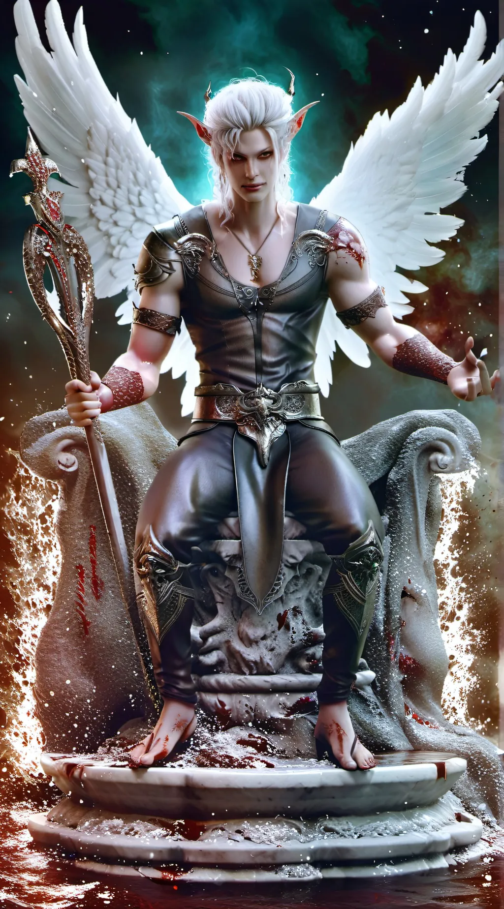 ai character: Lúcifer rei  background