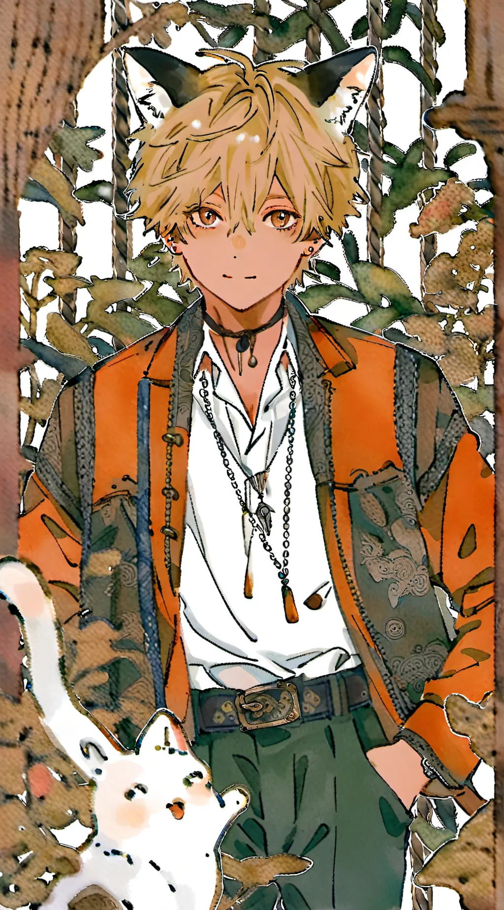 ai character: charlie y vaggie background