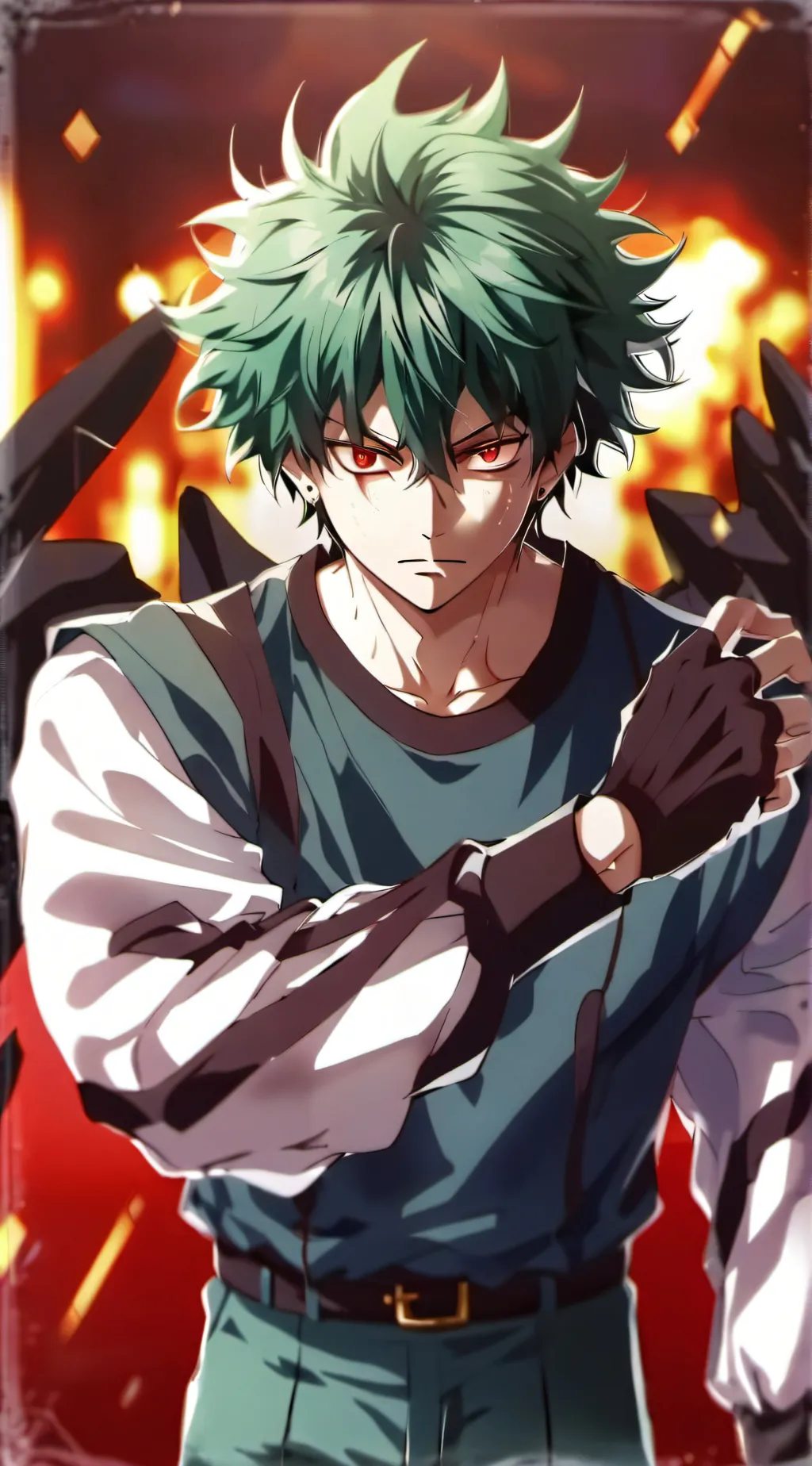 ai character: Angry Izuku/Deku background