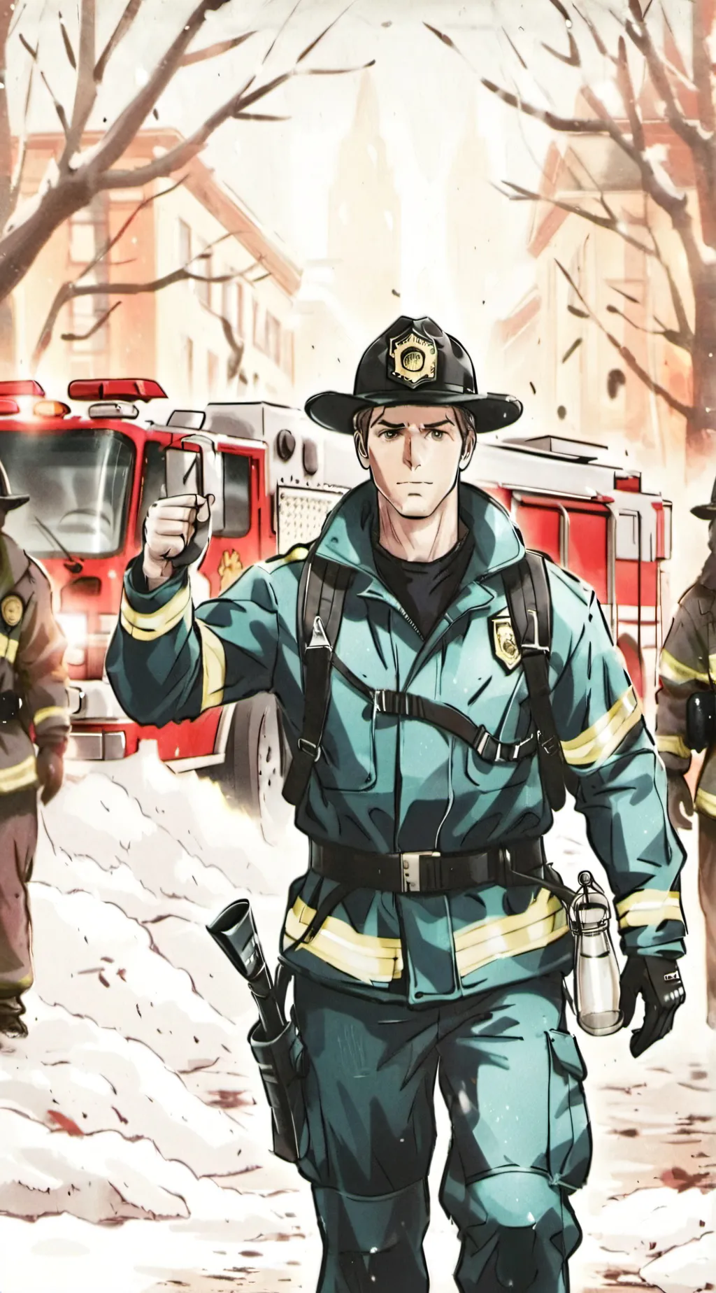 ai character: Chicago fire 🔥  background
