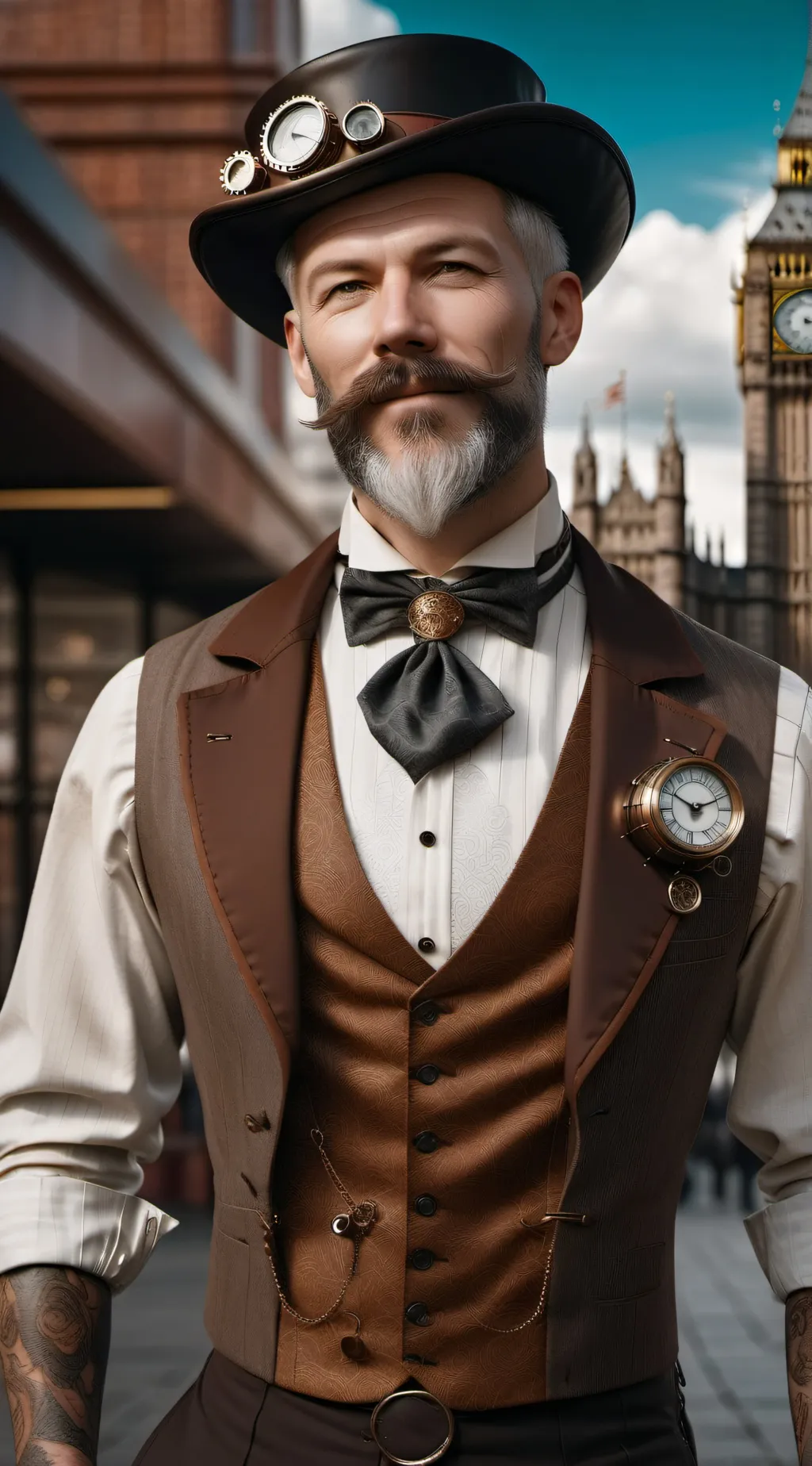 ai character: Rudolf  background