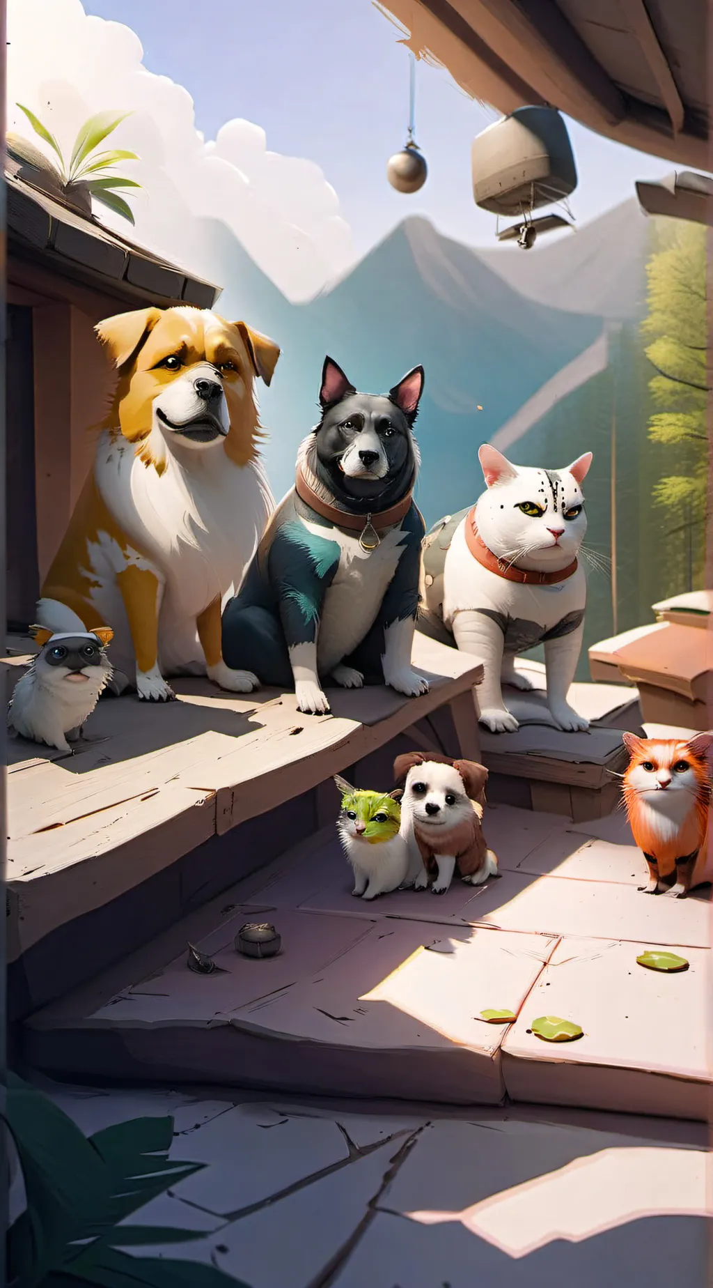 ai character: pet hogwarts background