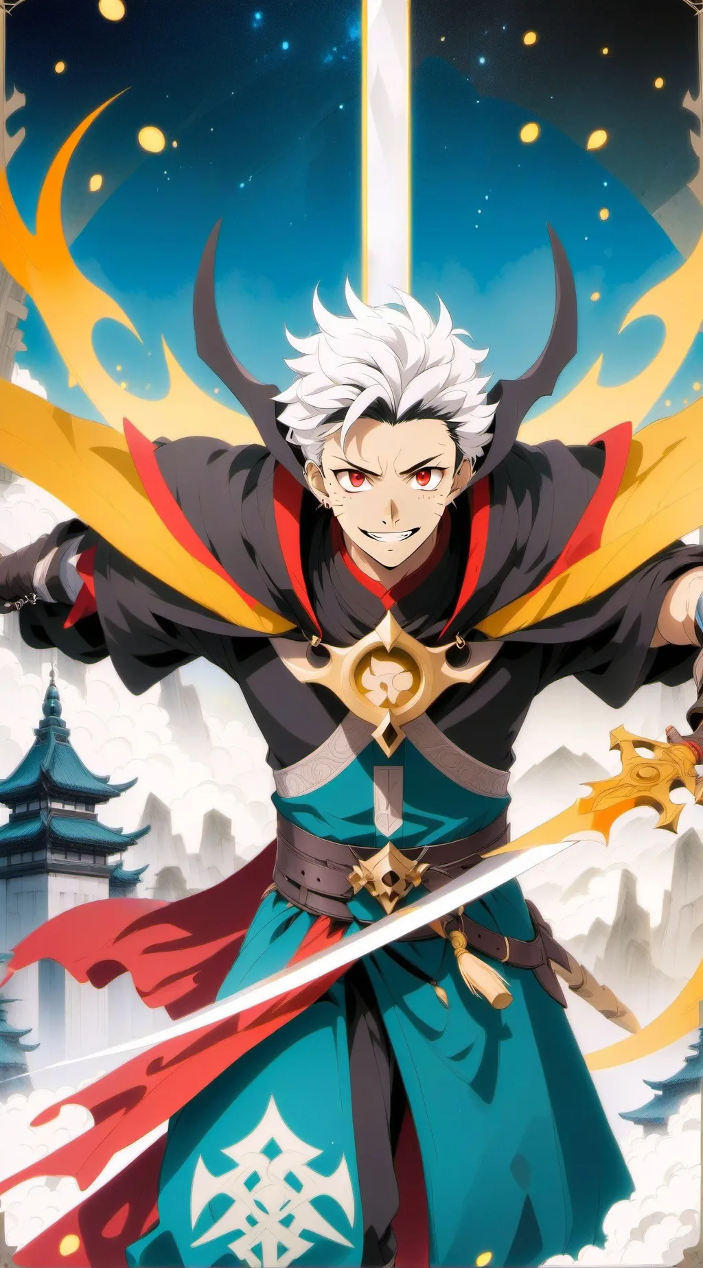 ai character: Sukuna background