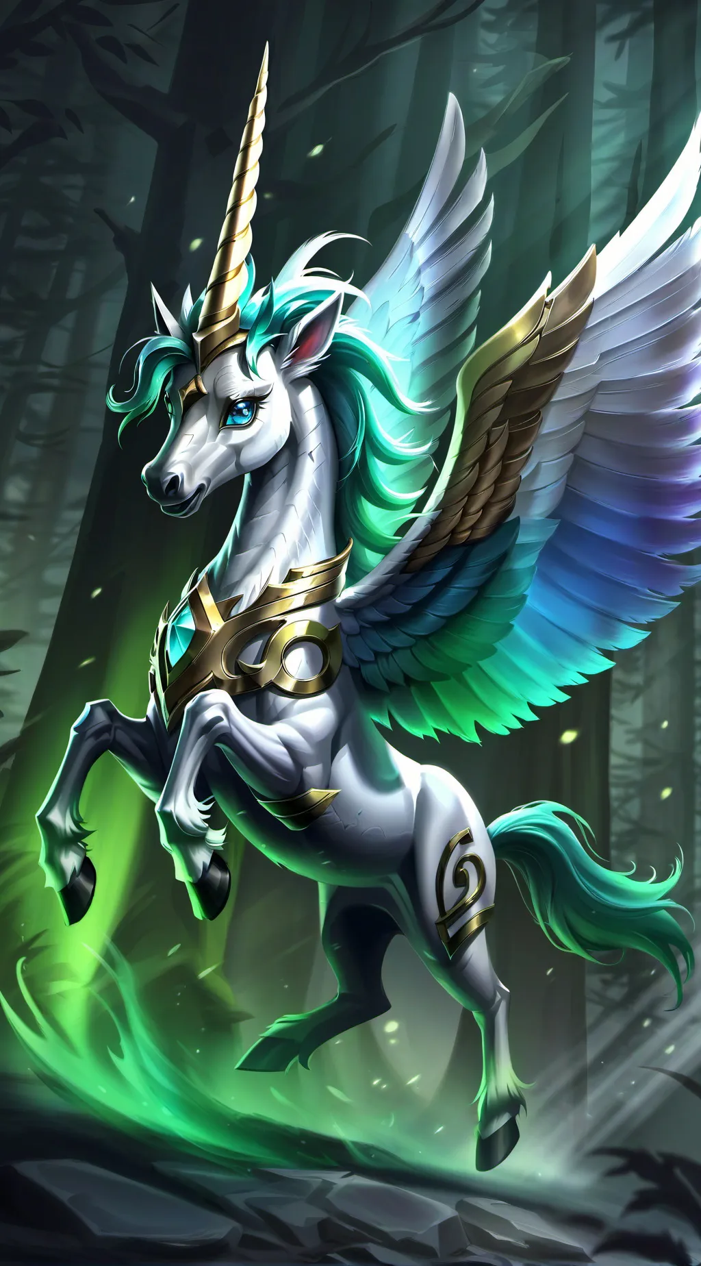 ai character: Alicorn  background