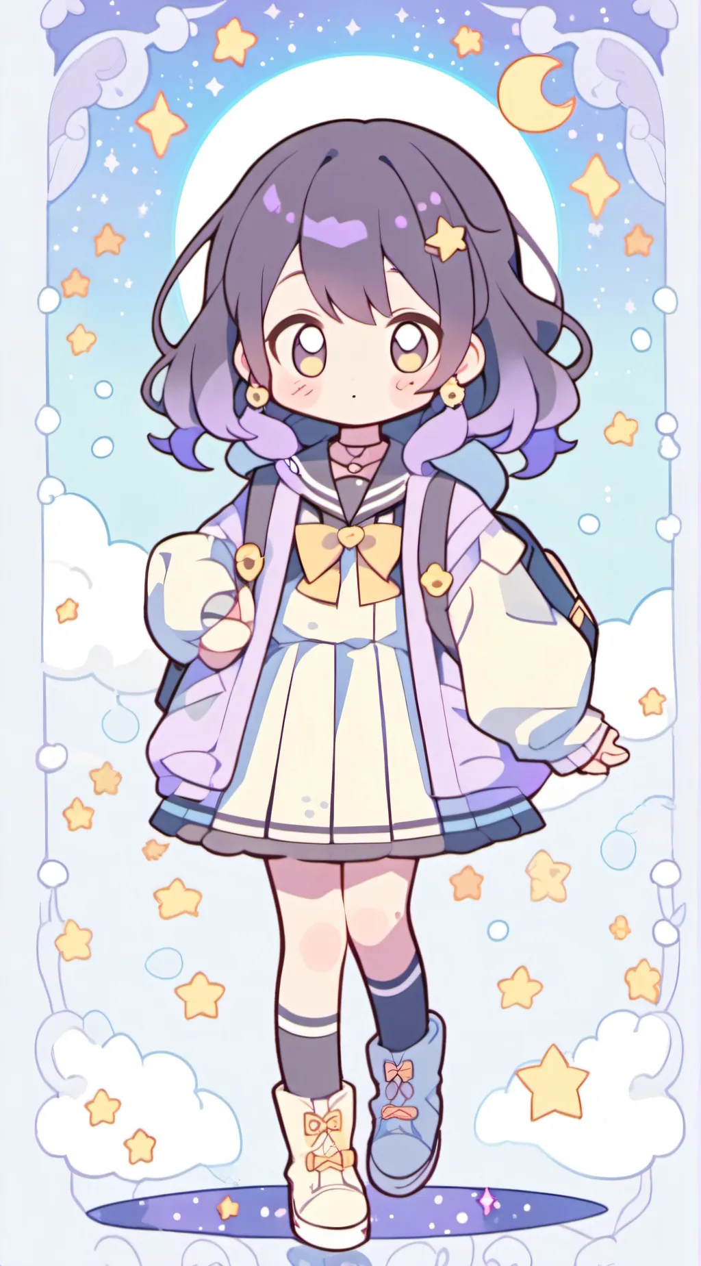 ai character: Luna Micho background