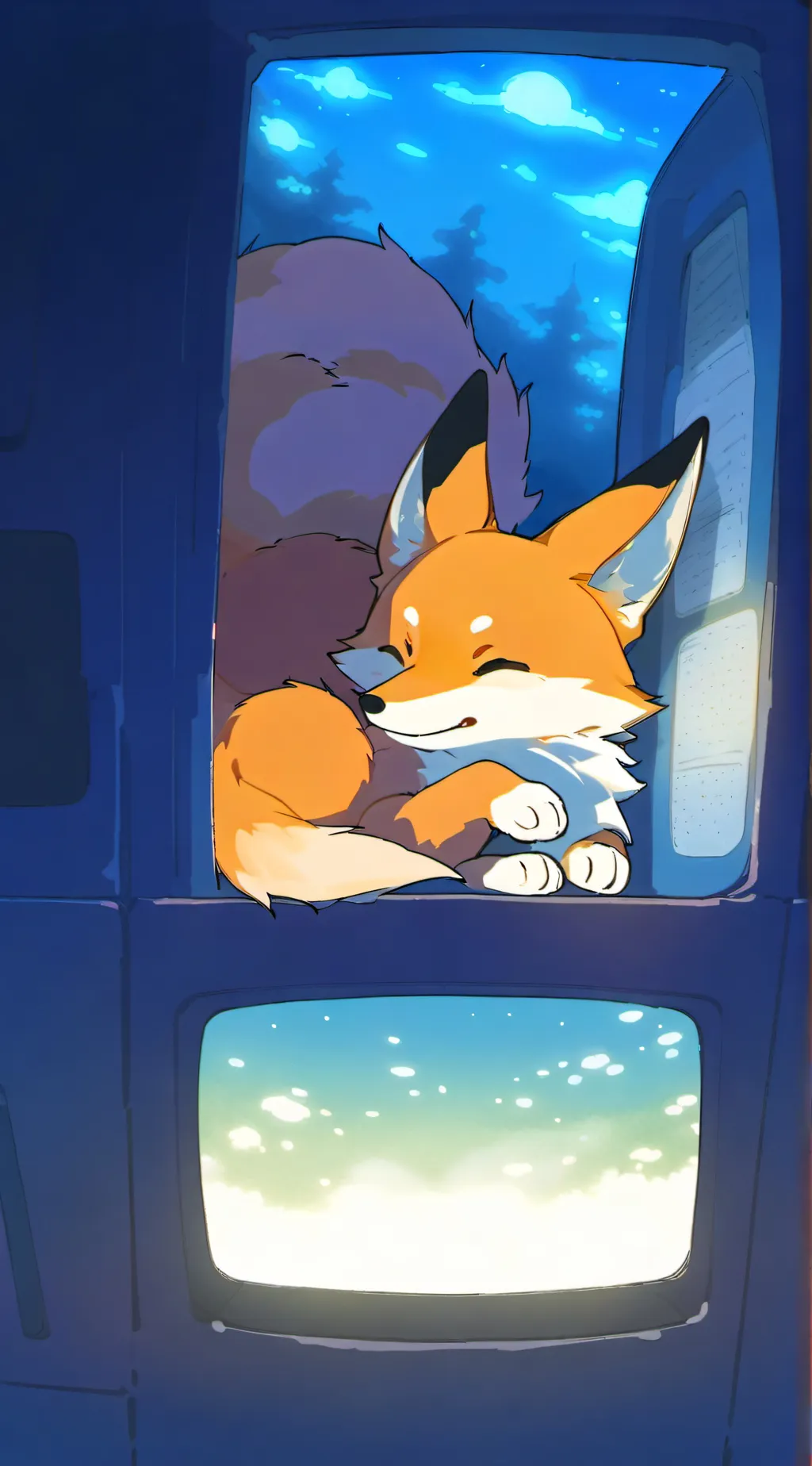 ai character: Fox and mouse background