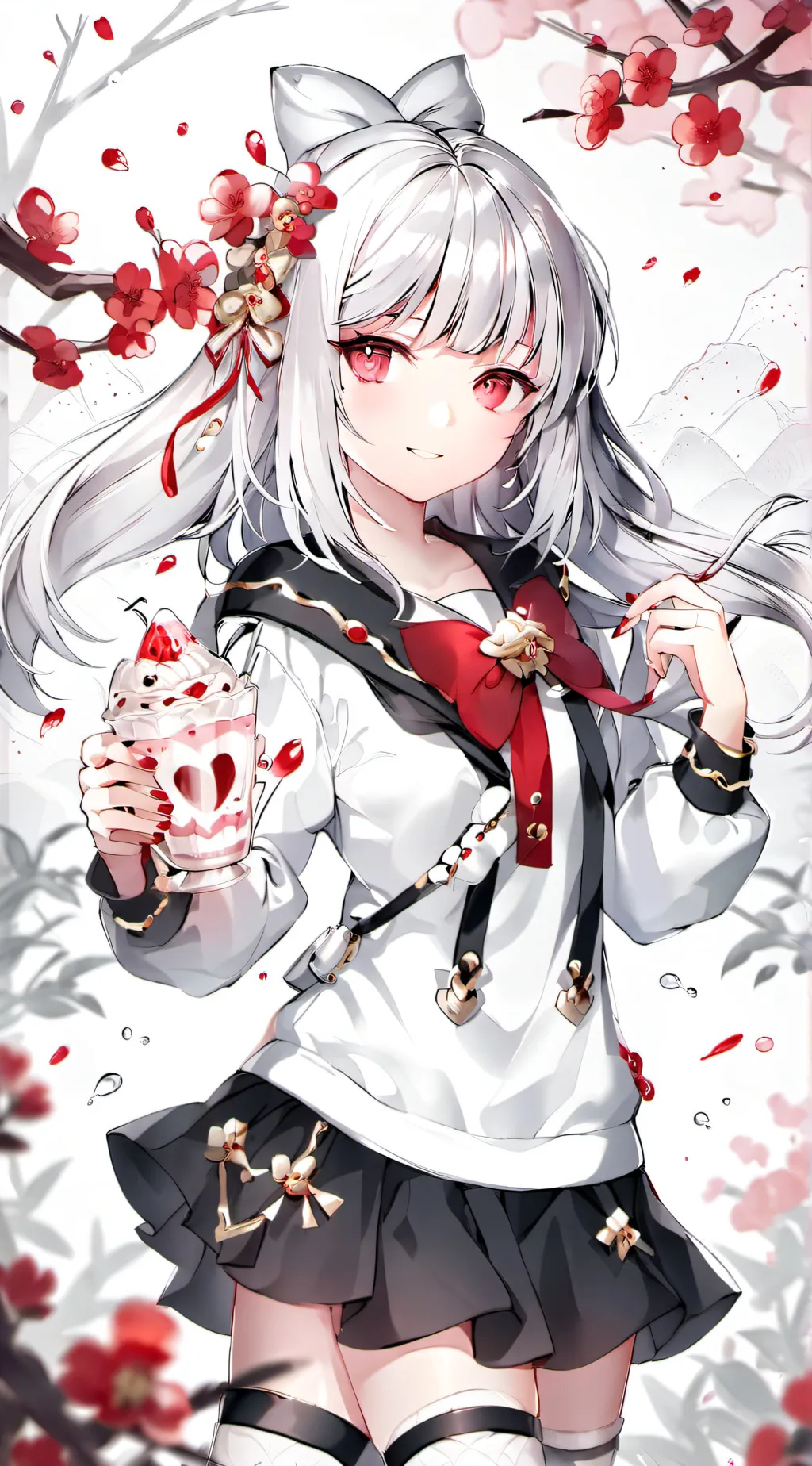 ai character: focus background