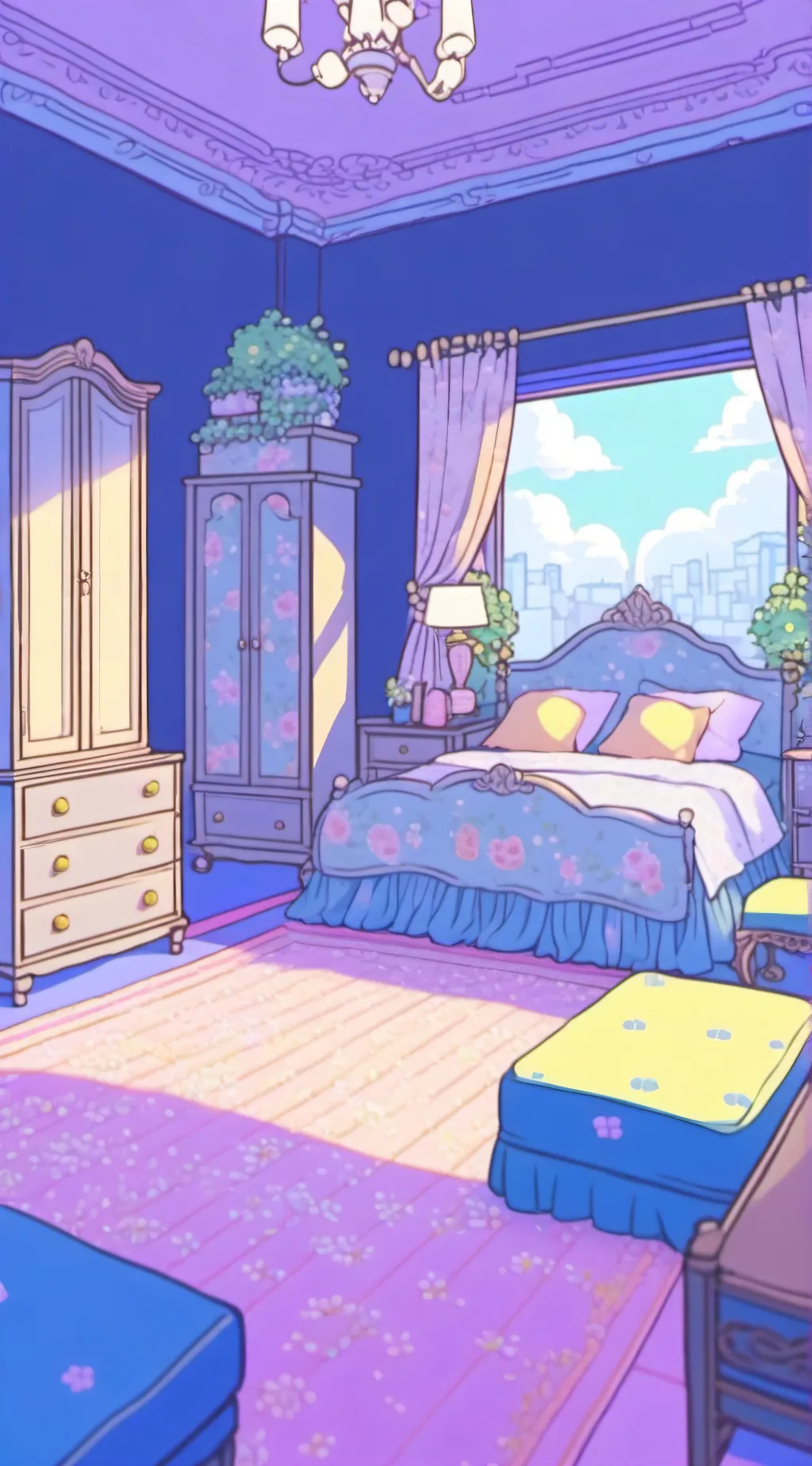 ai character: MHA sleepover background