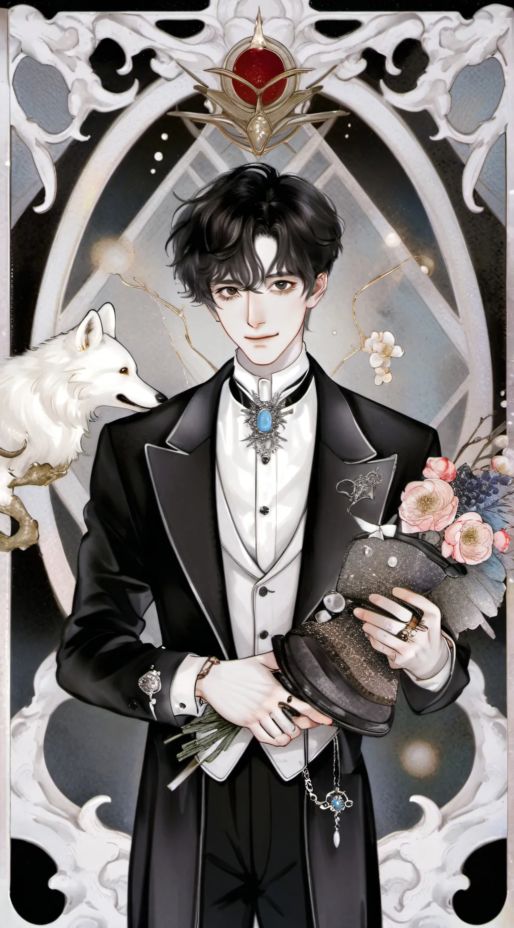 ai character: arny/birlap  background