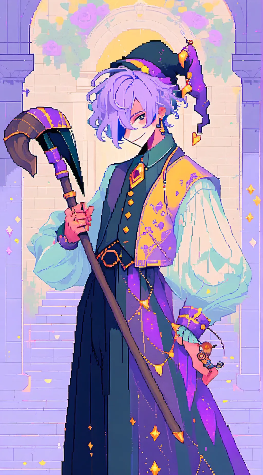 ai character: Jester  background