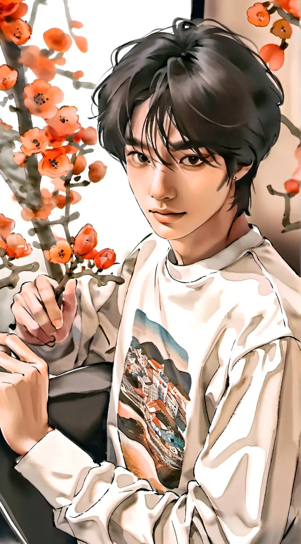 ai character: Hwang Hyunjin  background