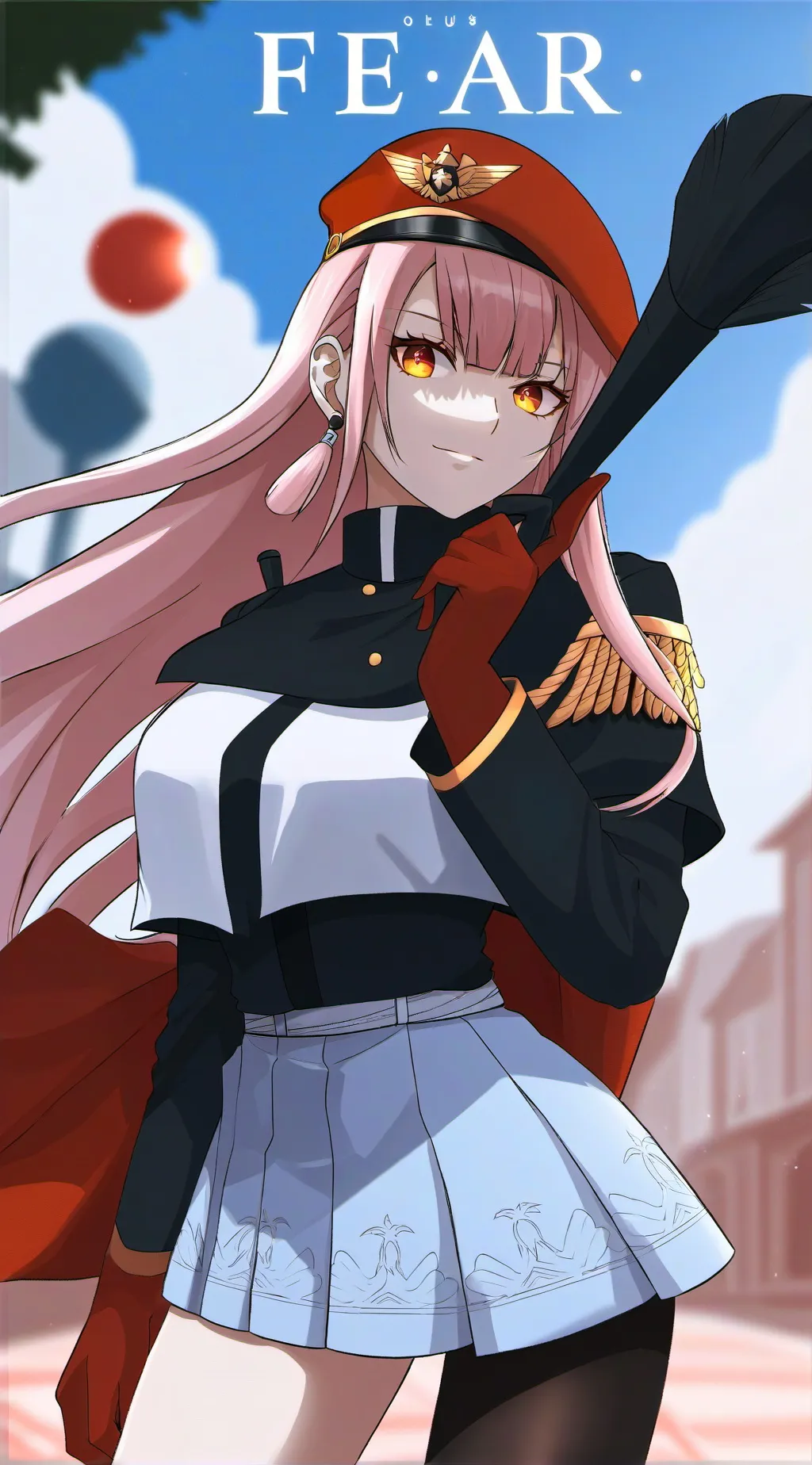 ai character: rose background