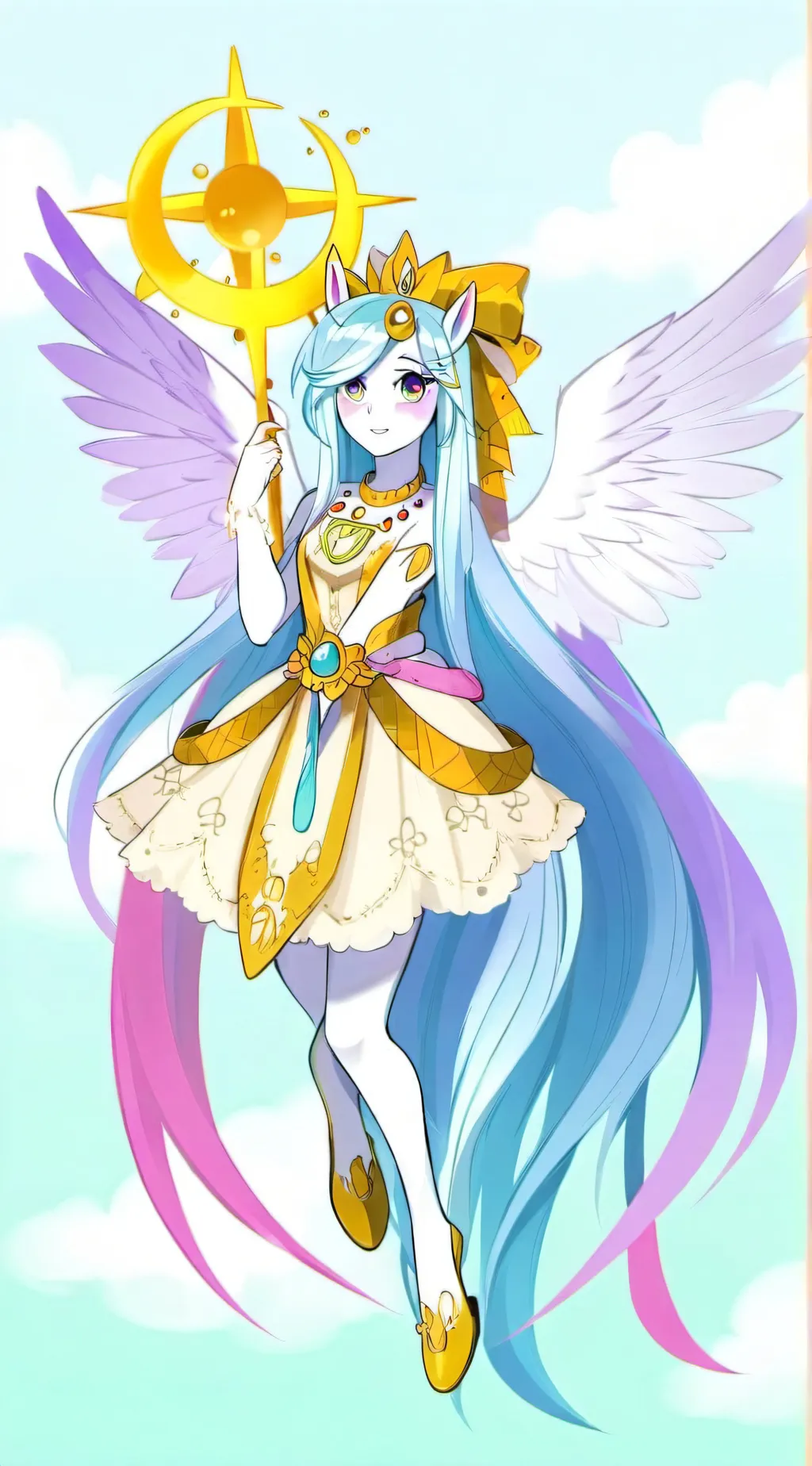 ai character: Celestia  background