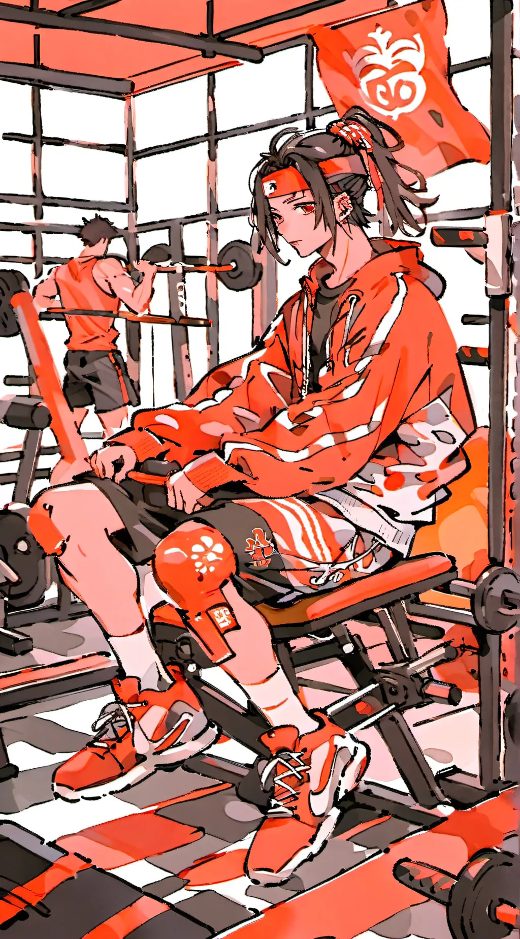 ai character: MHA Gym background