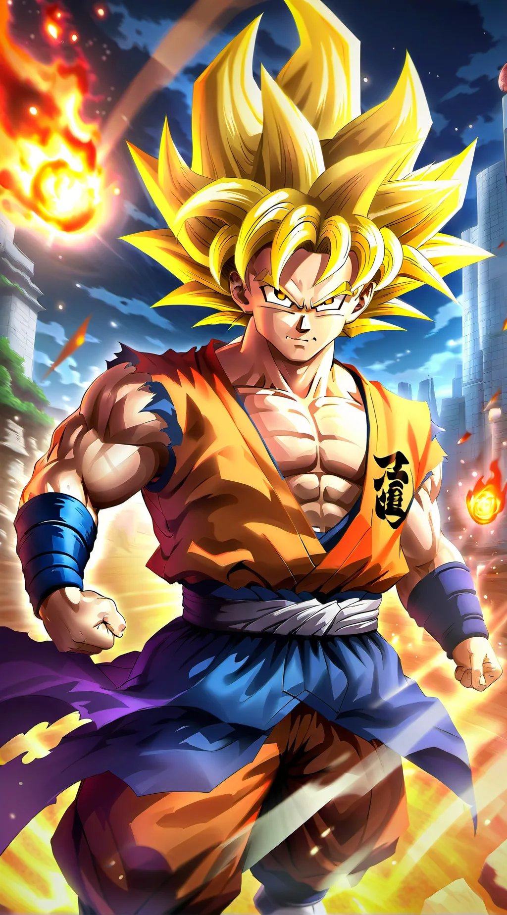 ai character: Son Goku  background