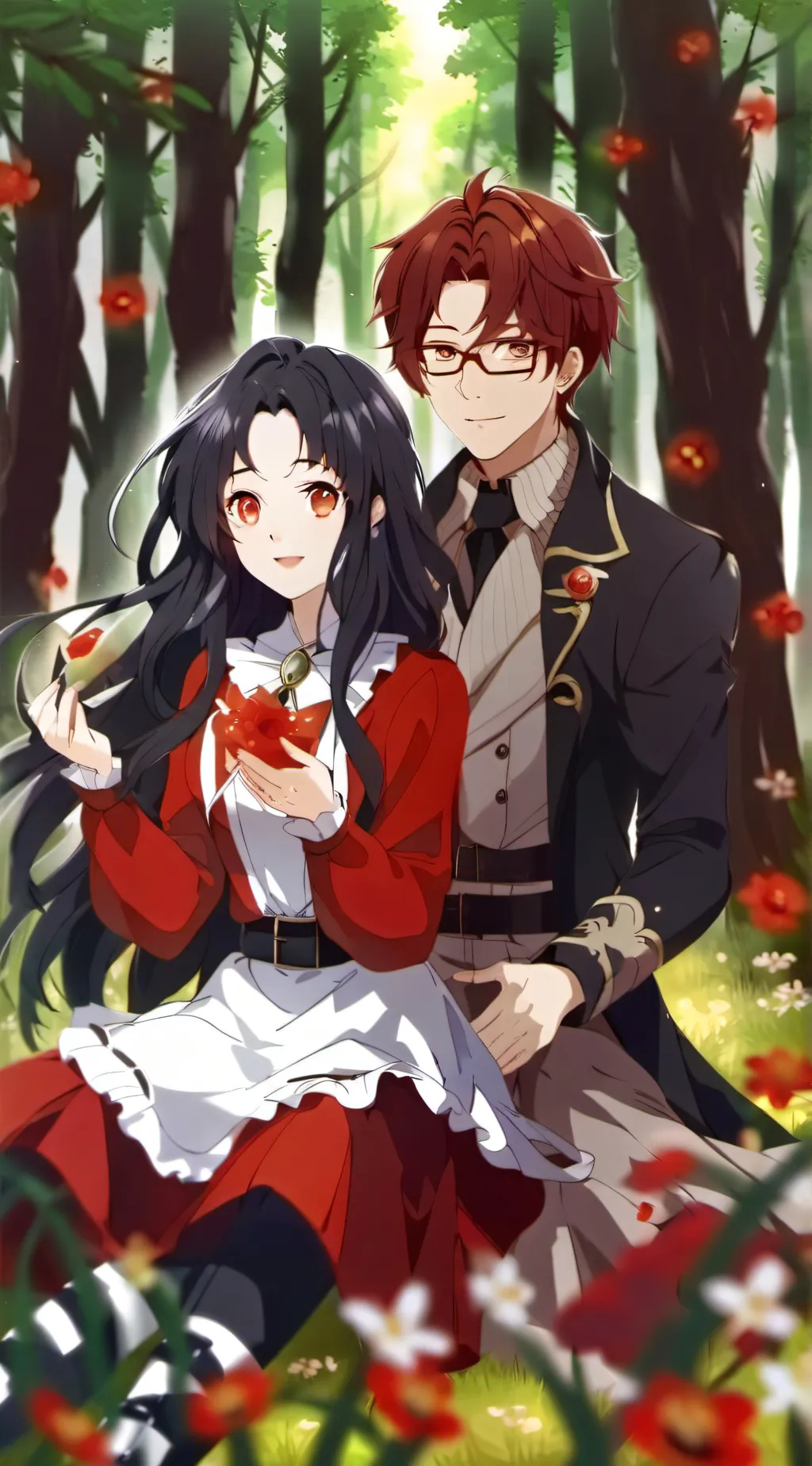 ai character: Aph but ghosts  background