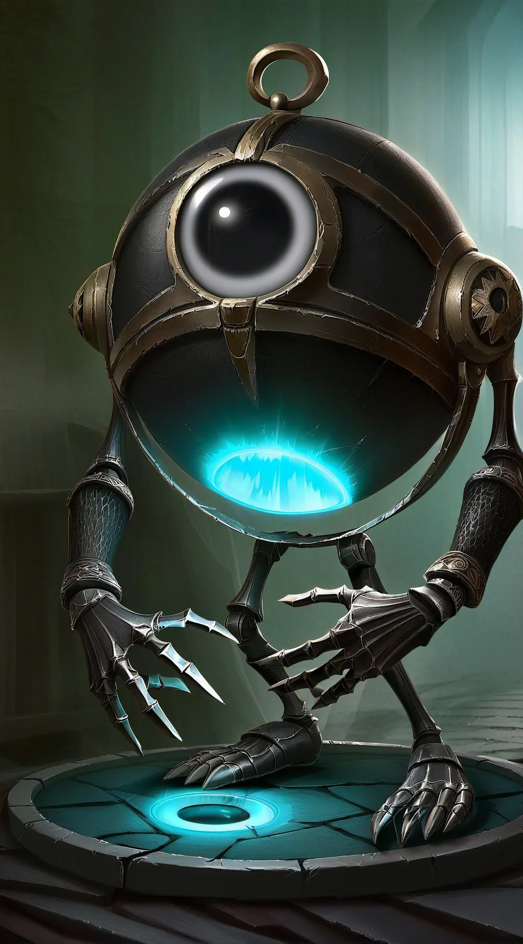 ai character: Humanoid 8 Ball  background