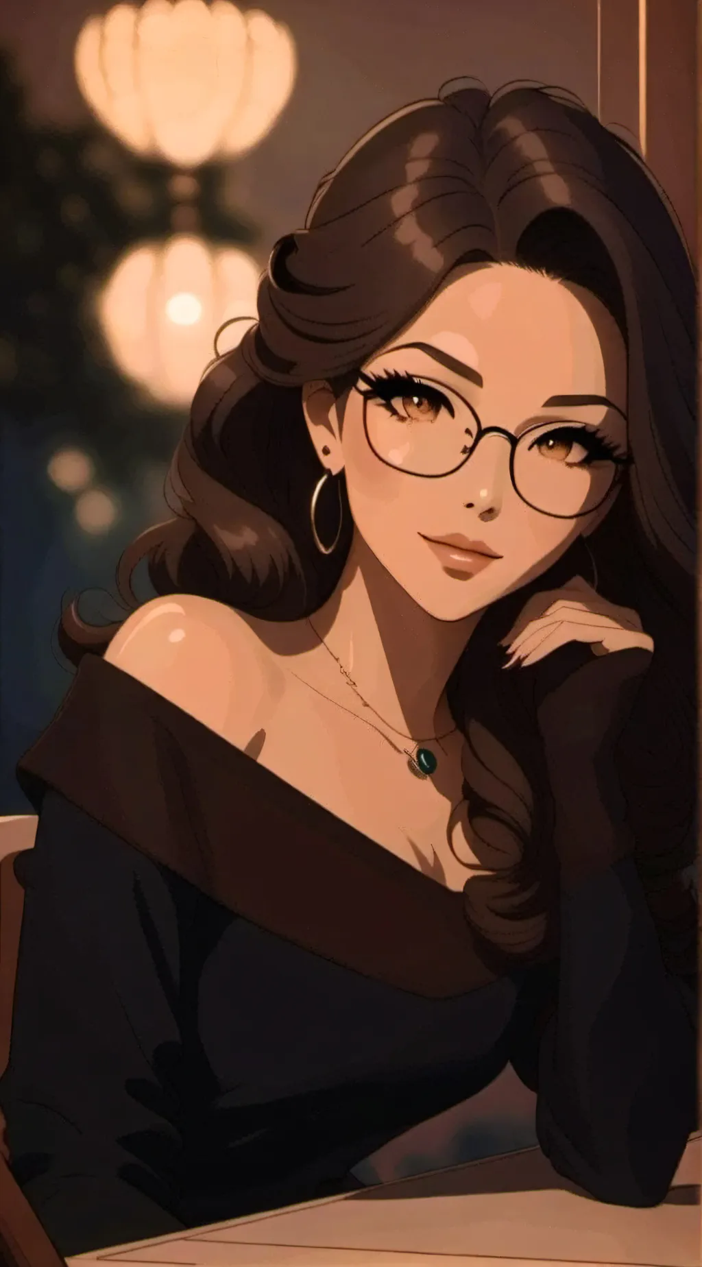 ai character:  Jennifer 💜 background