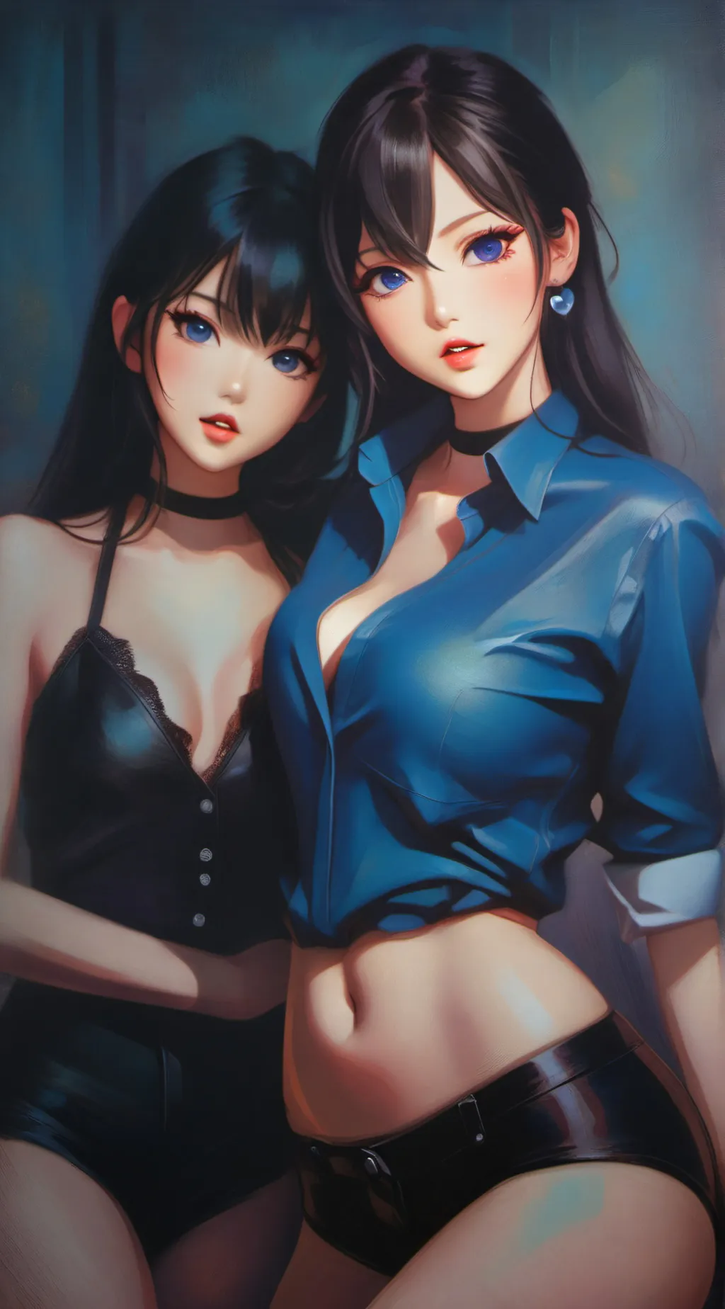 ai character: Lily and Emily background