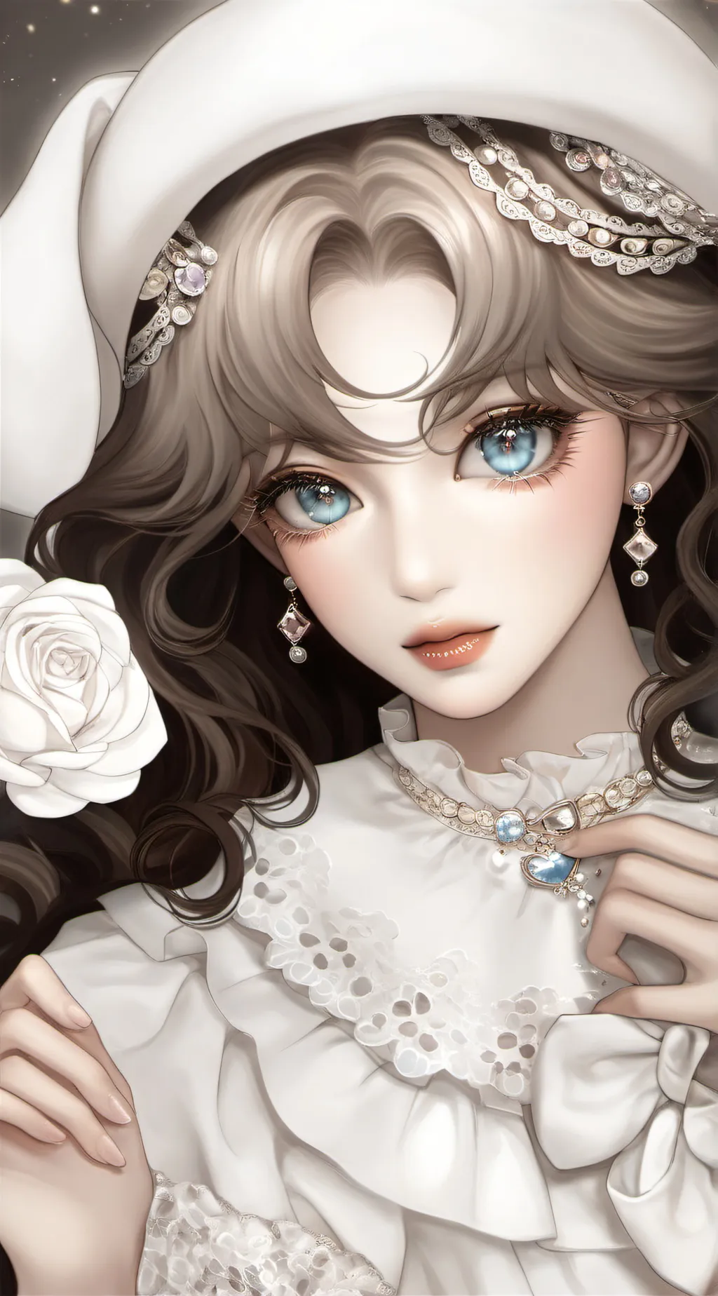 ai character: sapphire background