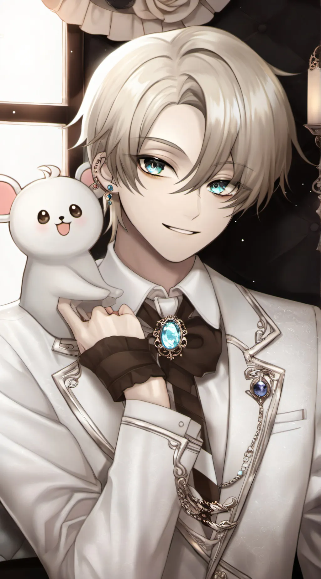 ai character: ᗩᘻᓰᘿᒪ background