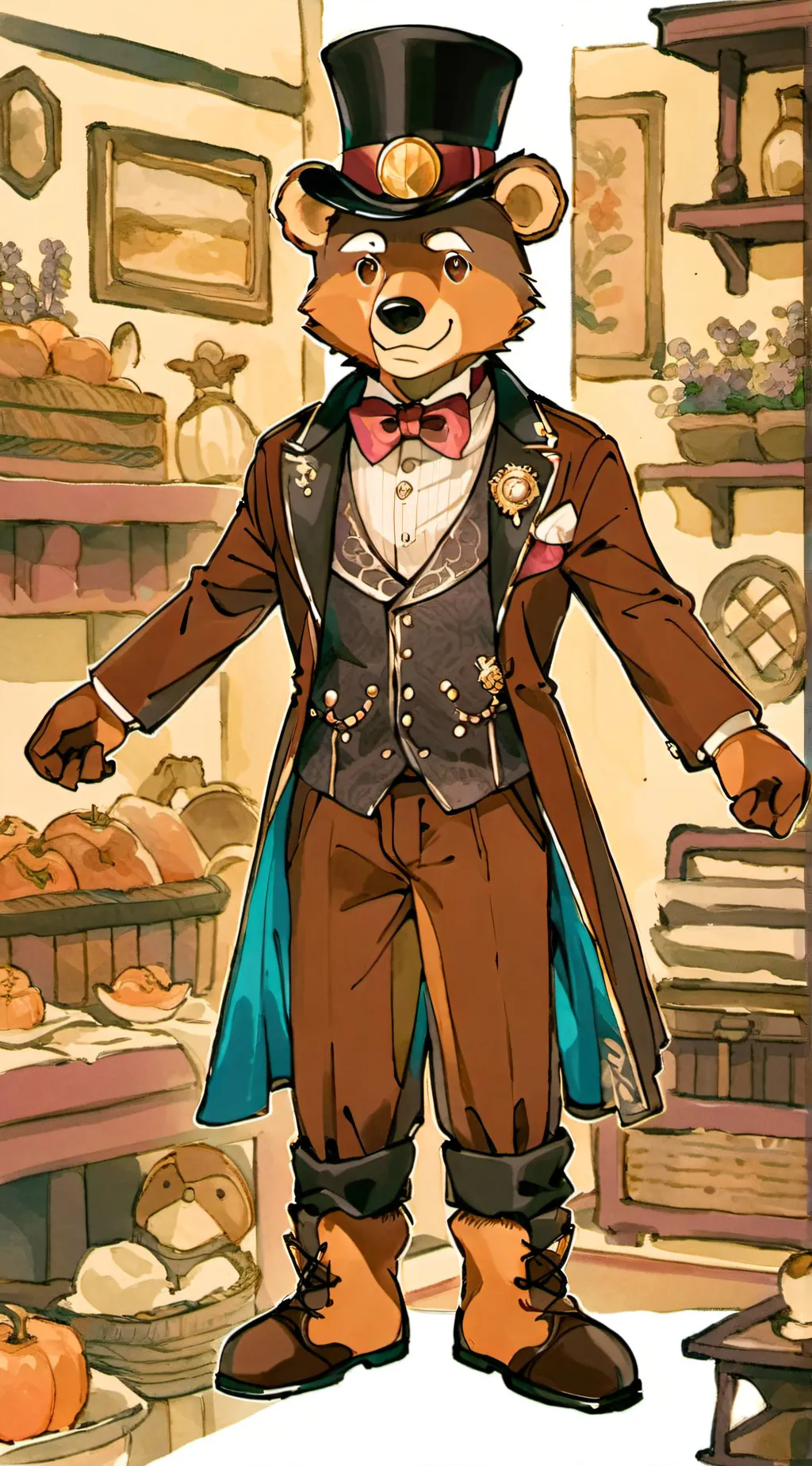 ai character: Withered freddy background