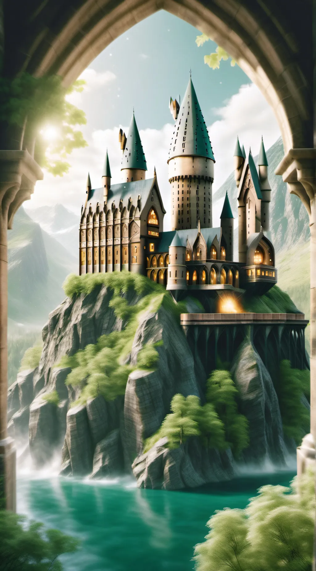 ai character: Hogwarts background