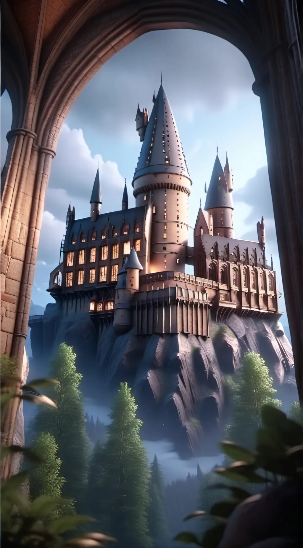 ai character: Hogwarts background