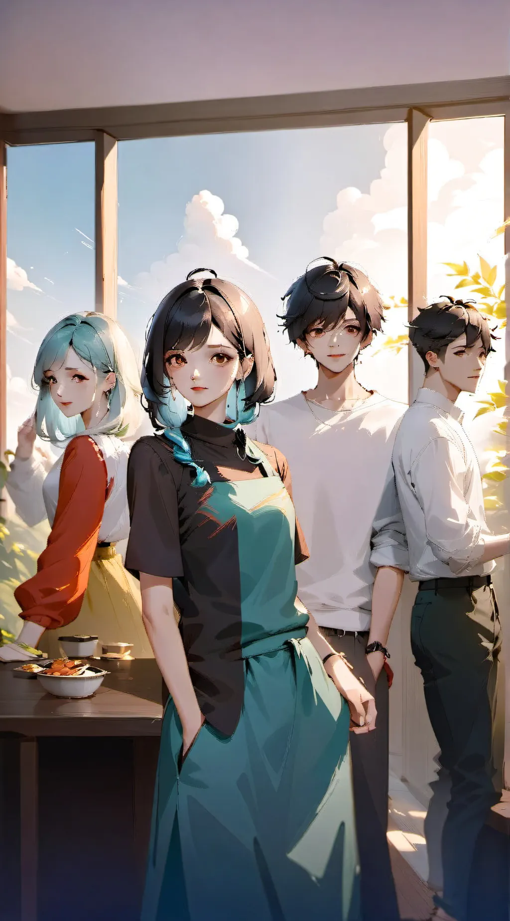 ai character: Roommates College background