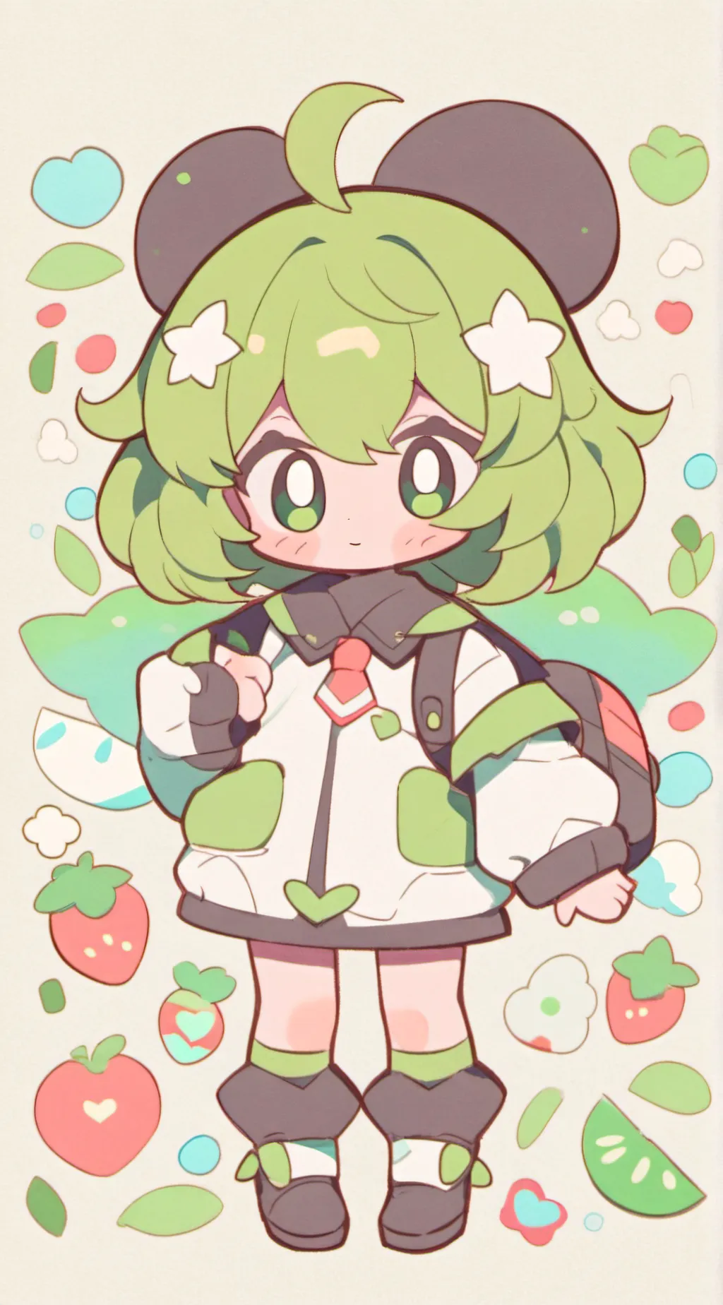 ai character: mocha background