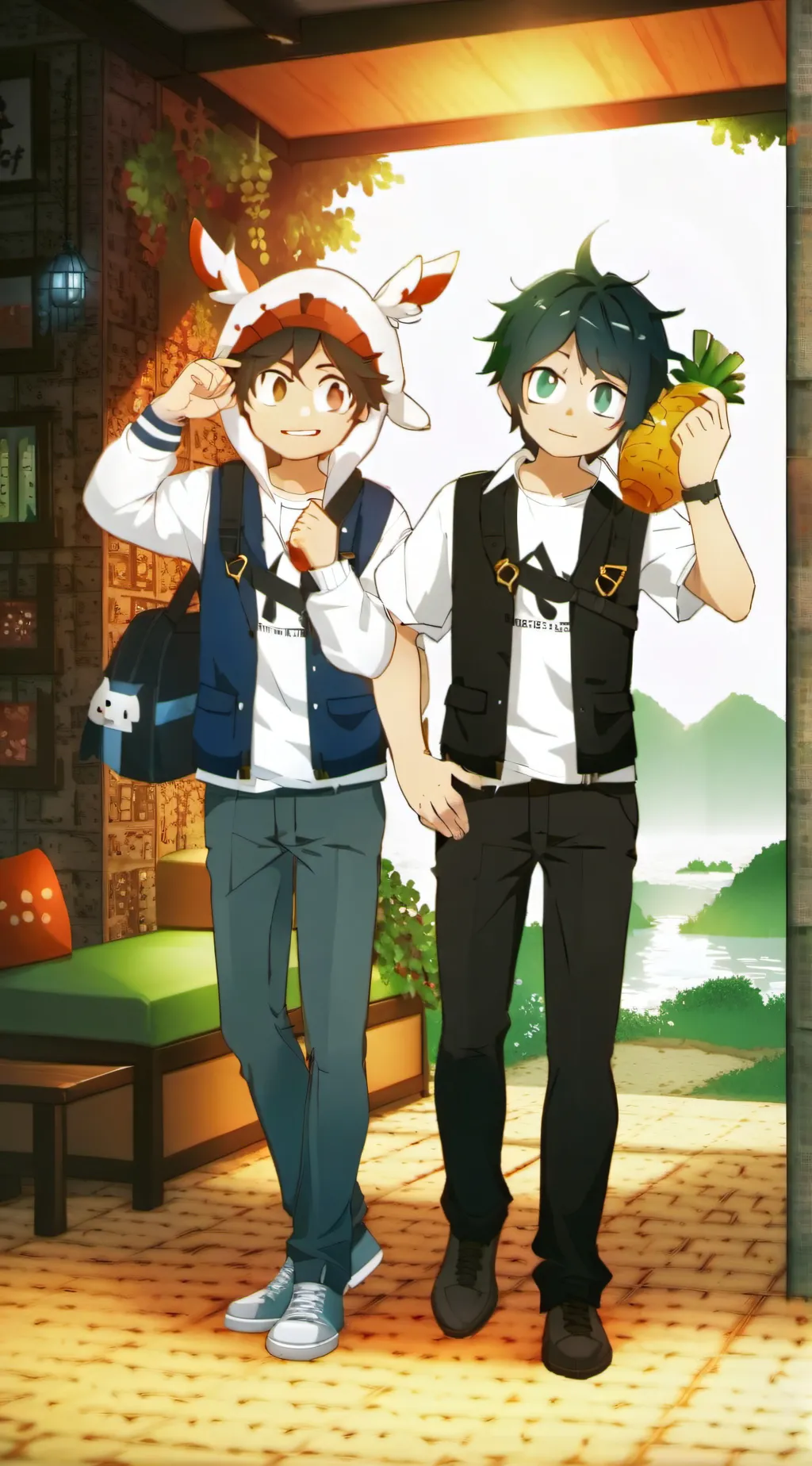ai character: Cash and Nico background
