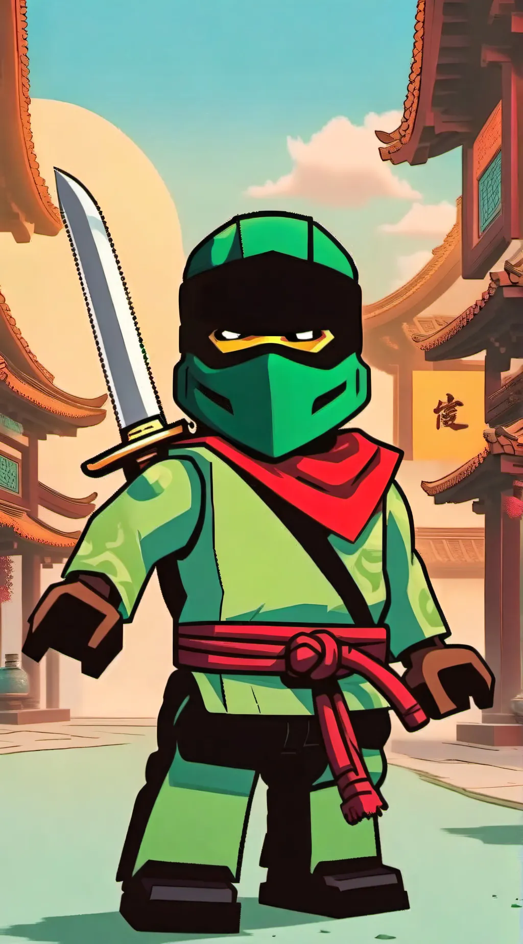 ai character: ninjago drunk background