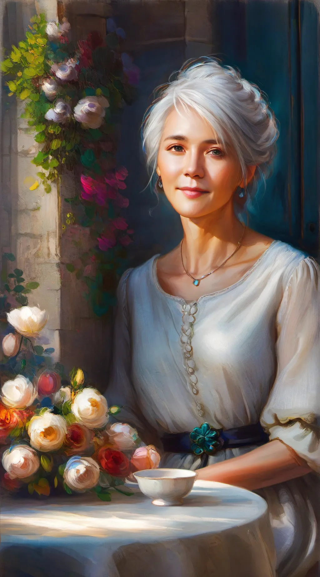 ai character: Sarah background