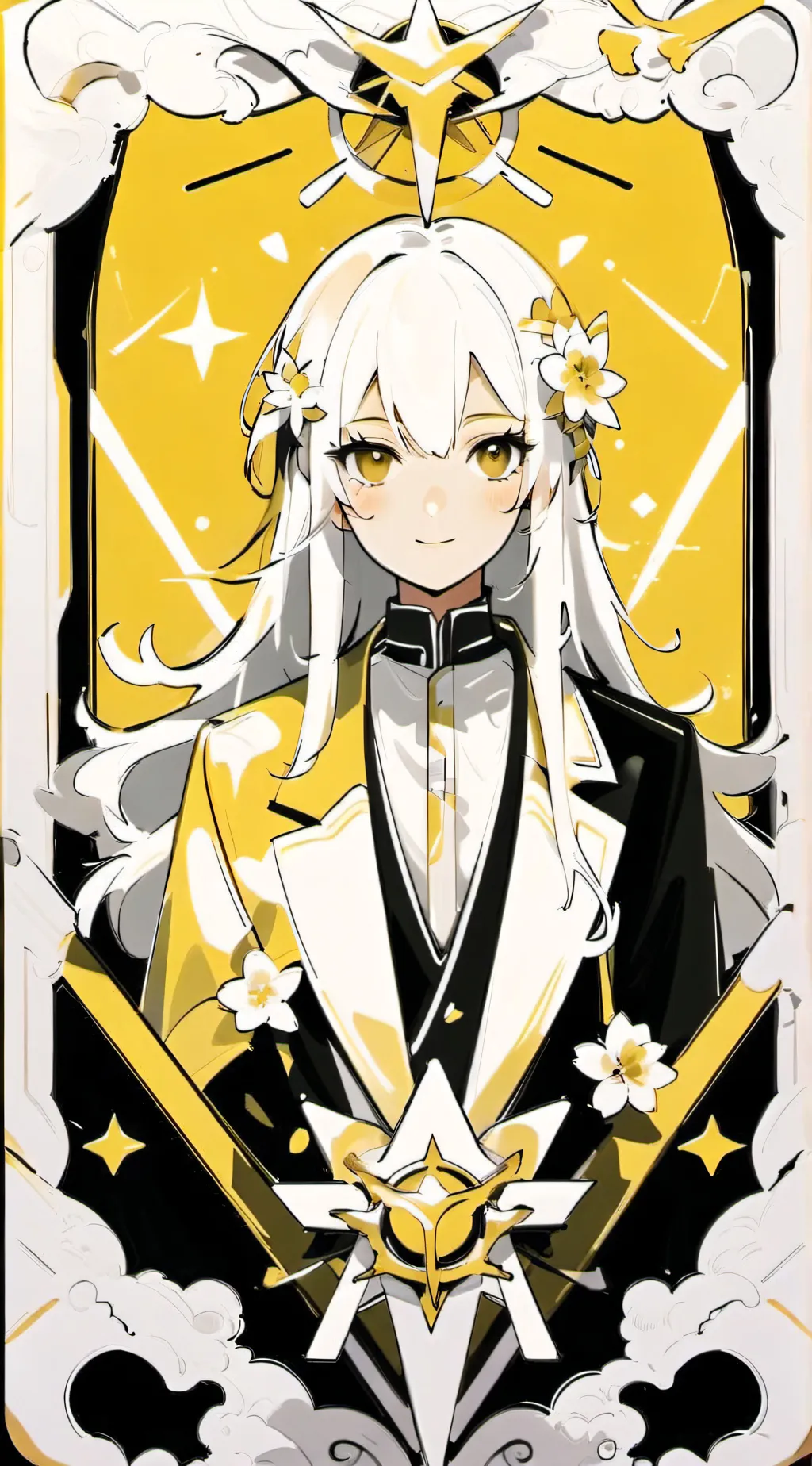 ai character: ch in  beach background