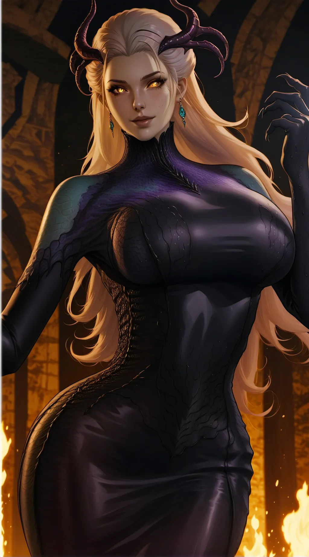 ai character: Luna ray background