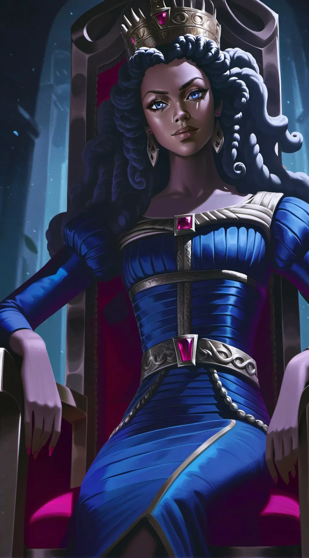 ai character: Queen Cassiopeia background