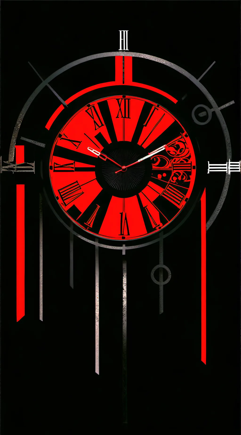 Talkie AI - Chat with black red clock
