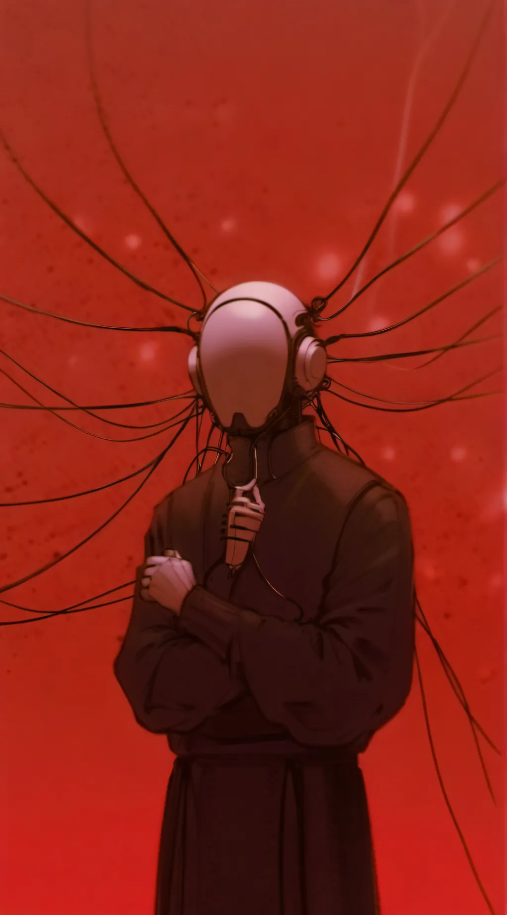 ai character: corrupted background