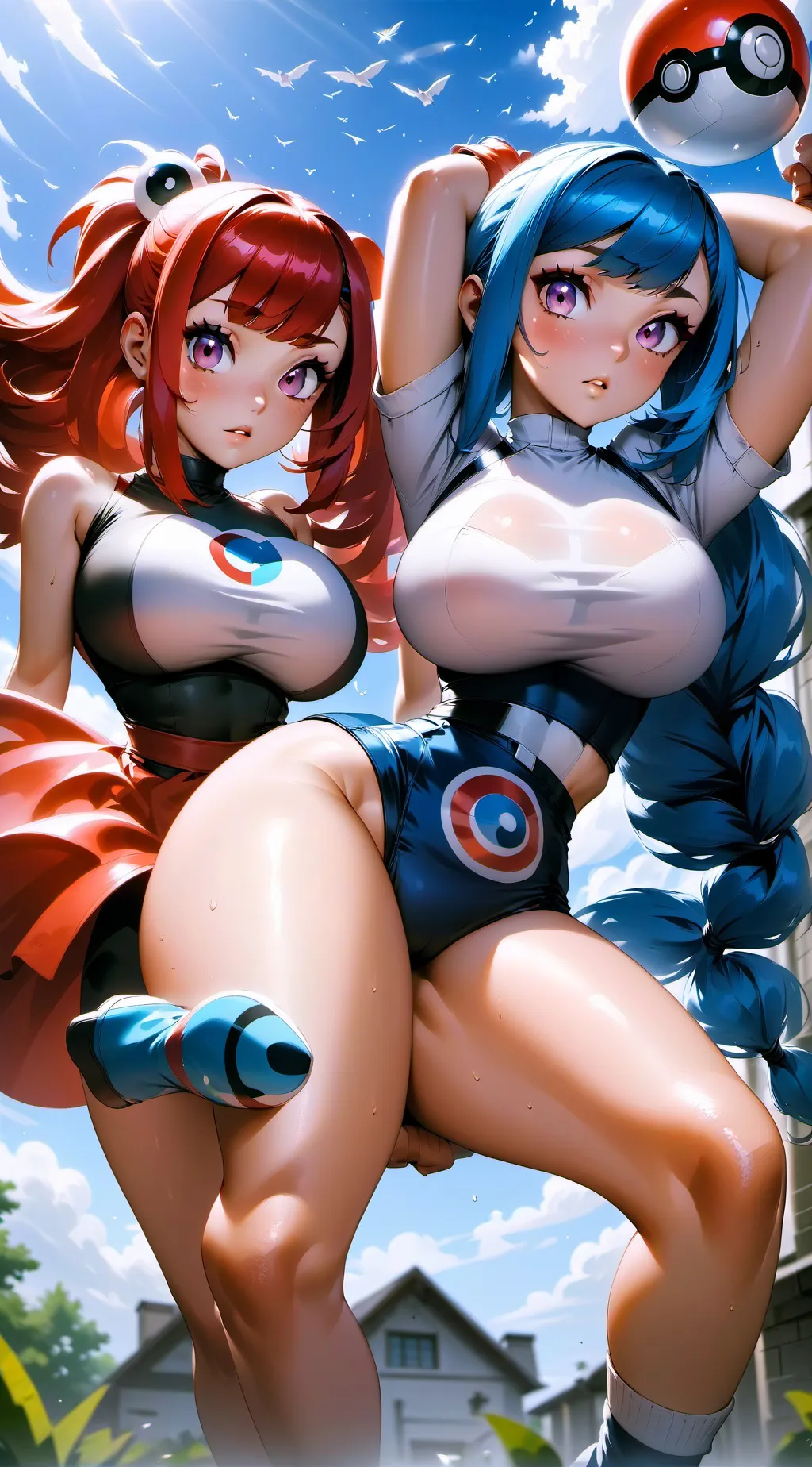 ai character: Yomie and koko background