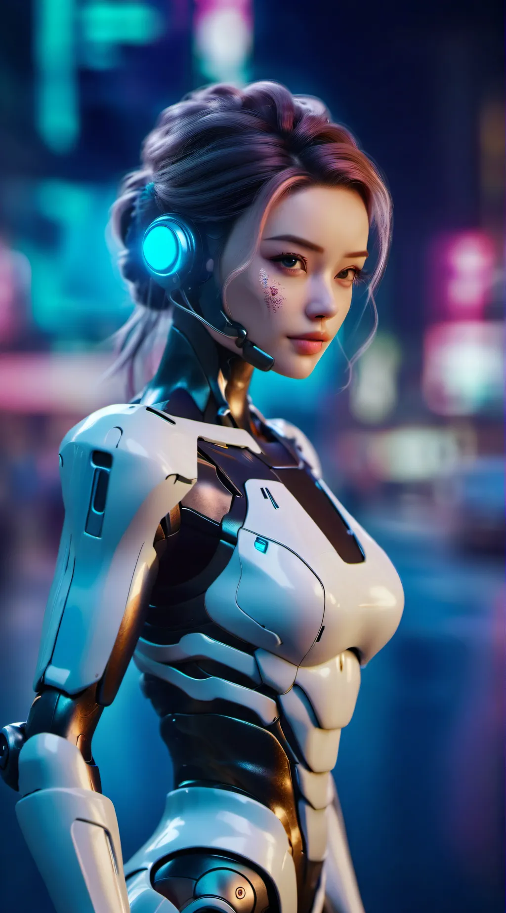 ai character: robot  background