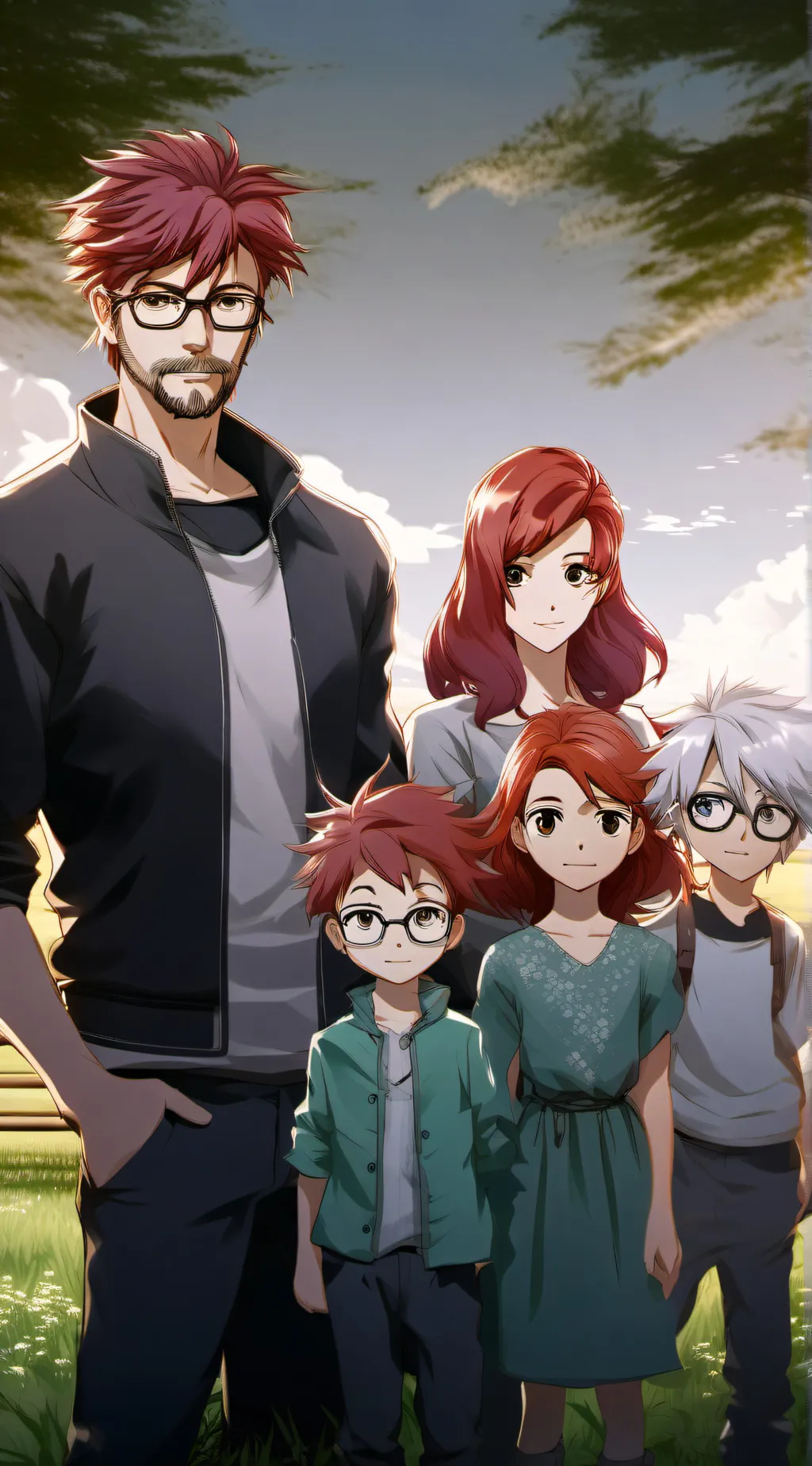 ai character: Todoroki Family! background