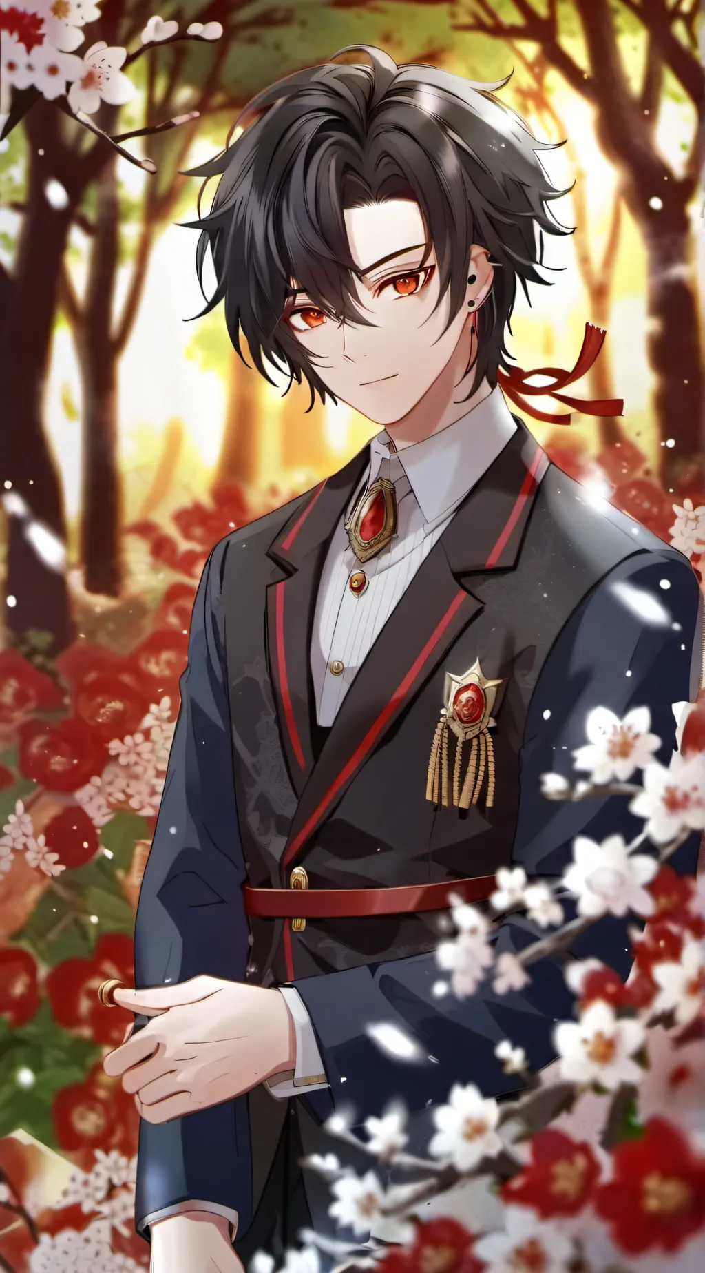 ai character: kny school background