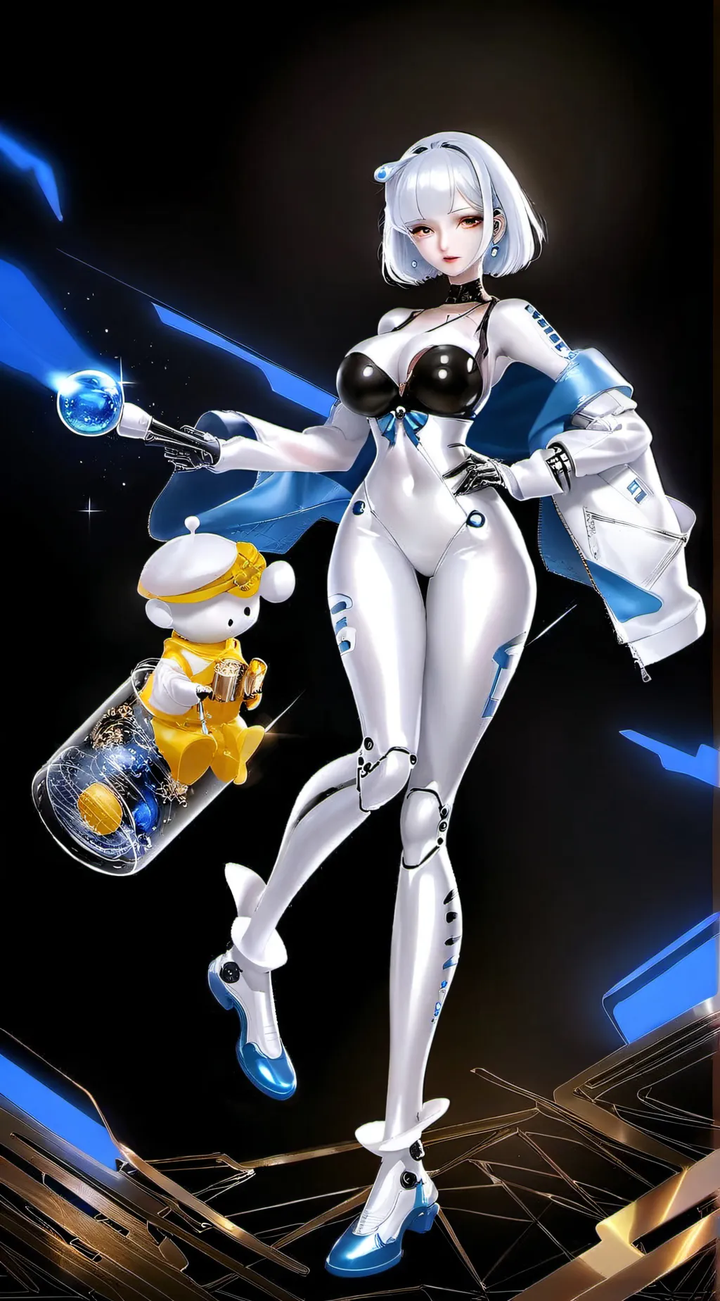 ai character: chica robot background