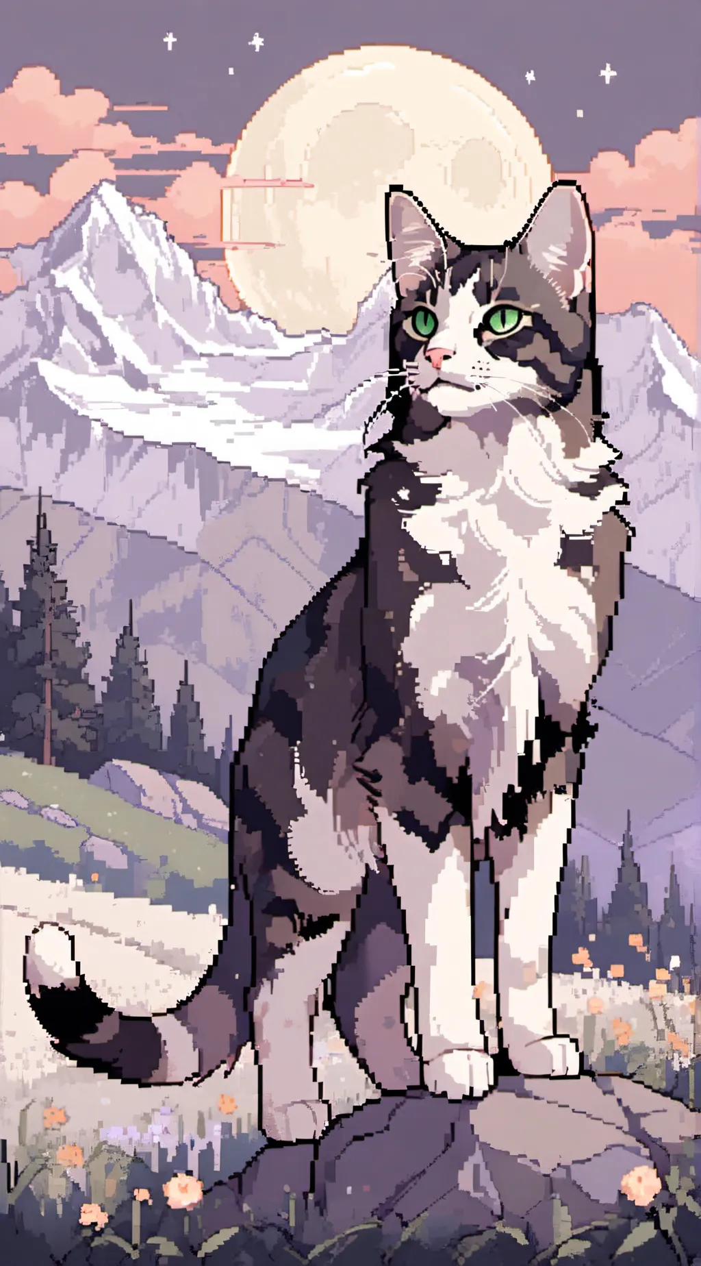 ai character: Moss (OC) background