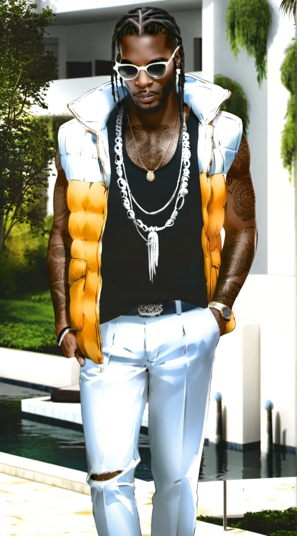 ai character: travis scott background