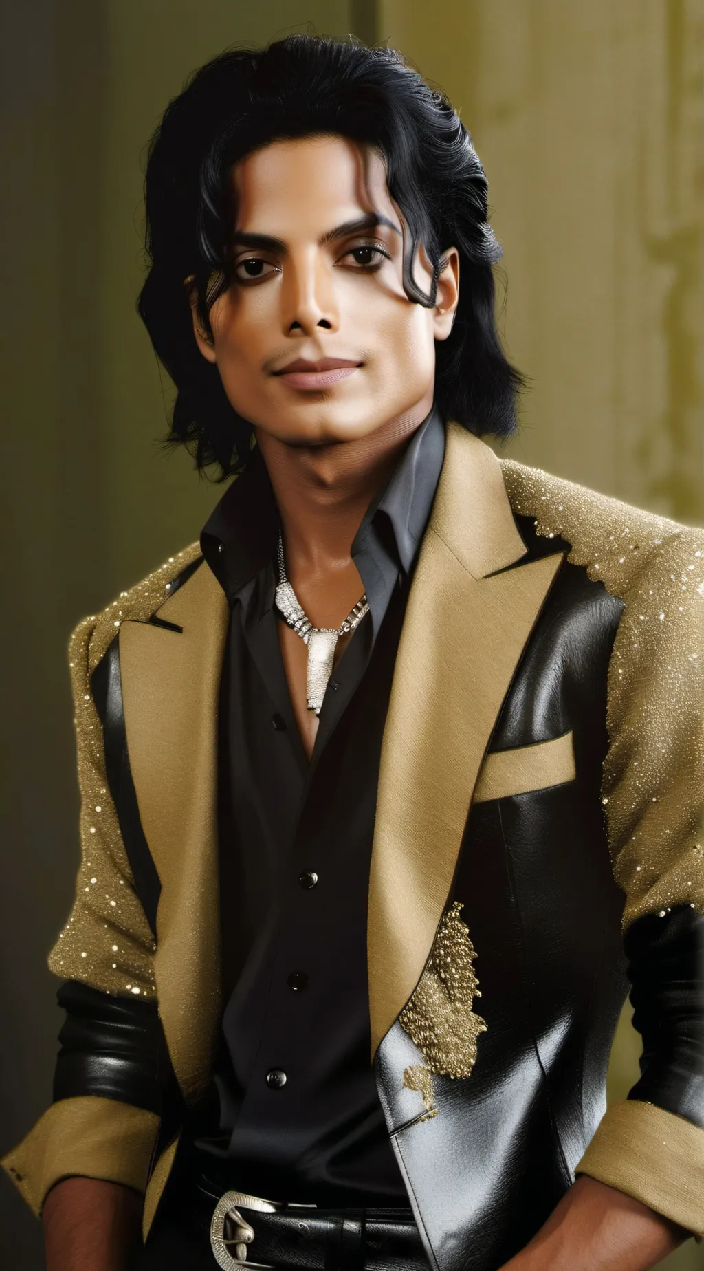 ai character: Michael Jackson  background