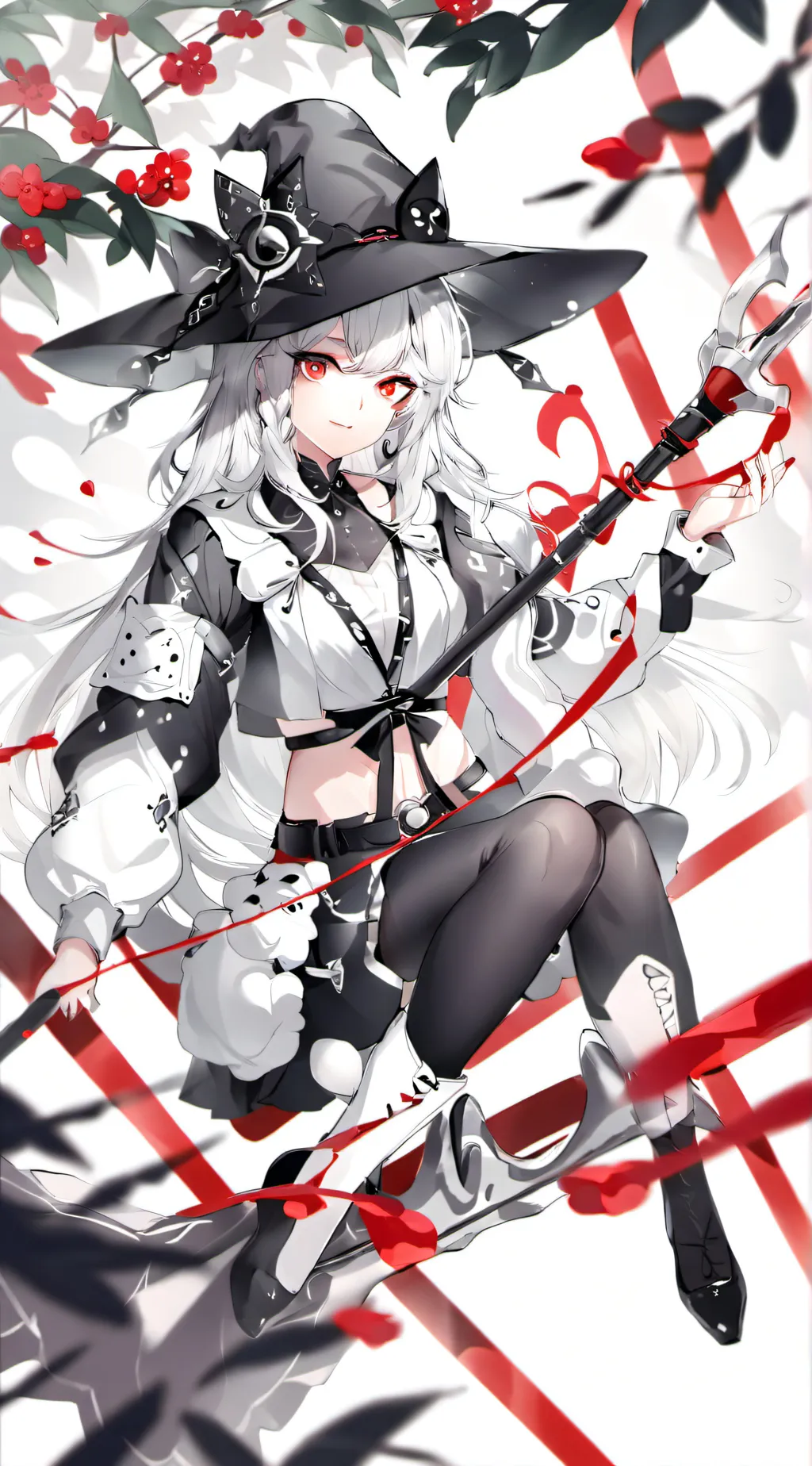 ai character: miss circle background