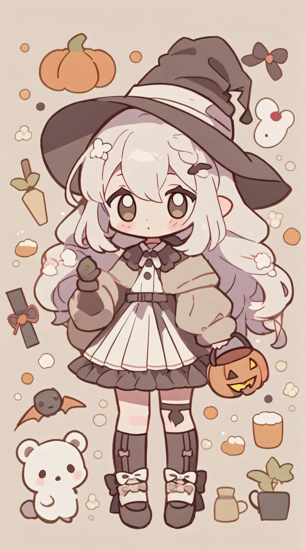 ai character: Jjk Halloween!! background